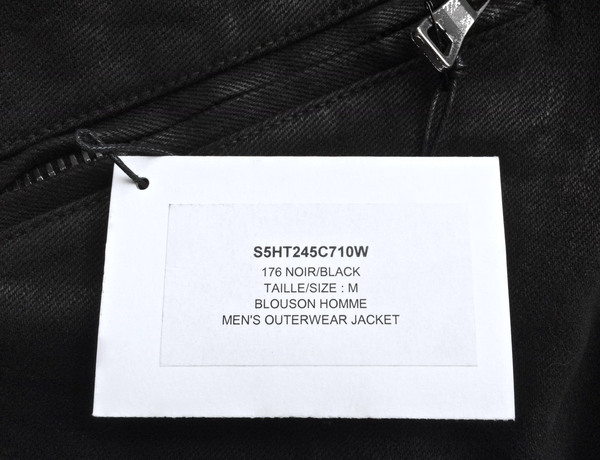 Balmain Black Waxed Denim Jacket Size US S / EU 44-46 / 1 - 10 Thumbnail