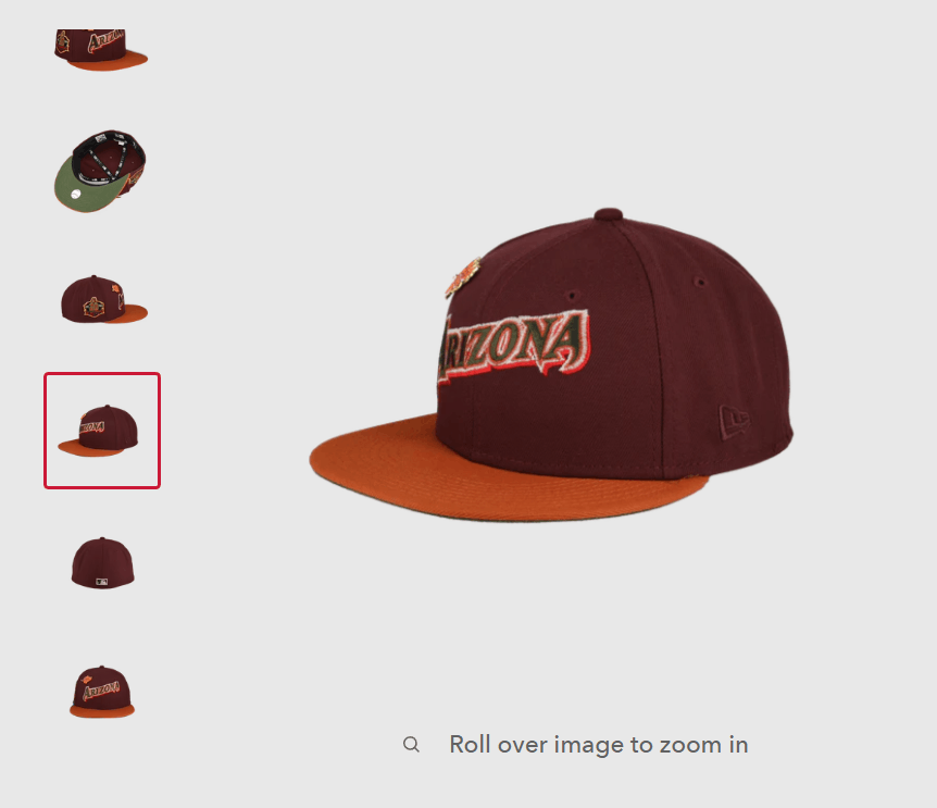 Capsule × New Era 7 1/8 Capsule Fall 2.0 Arizona Diamondbacks 20th Orange Size ONE SIZE - 10 Thumbnail