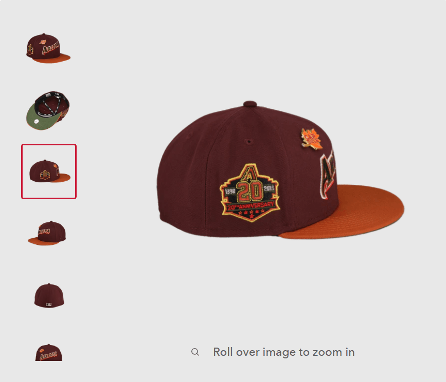 Capsule × New Era 7 1/8 Capsule Fall 2.0 Arizona Diamondbacks 20th Orange Size ONE SIZE - 11 Thumbnail
