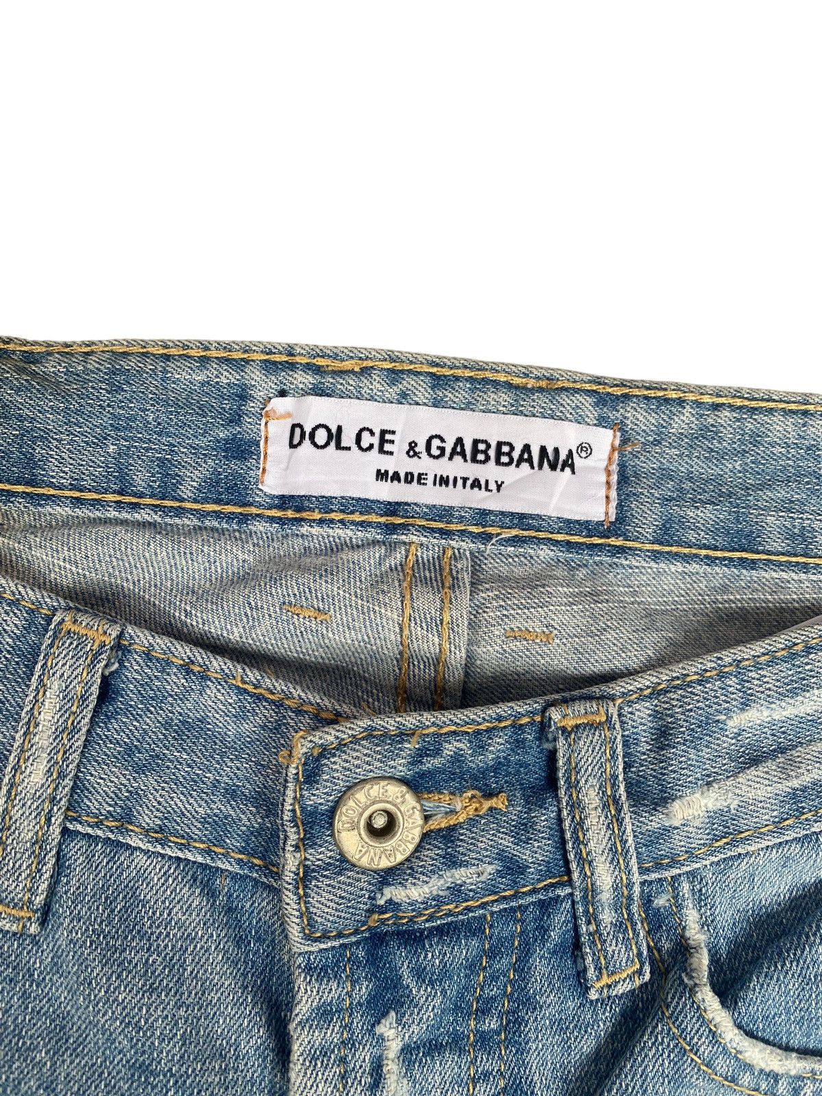 Dolce Gabbana D&G Distressed Jeans Vintage Style. #B5