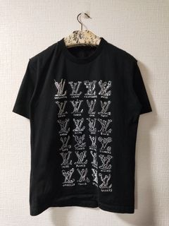 Louis Vuitton Monogram Star T-Shirt Tops Men Size M LV Logo Rare From Japan  USED