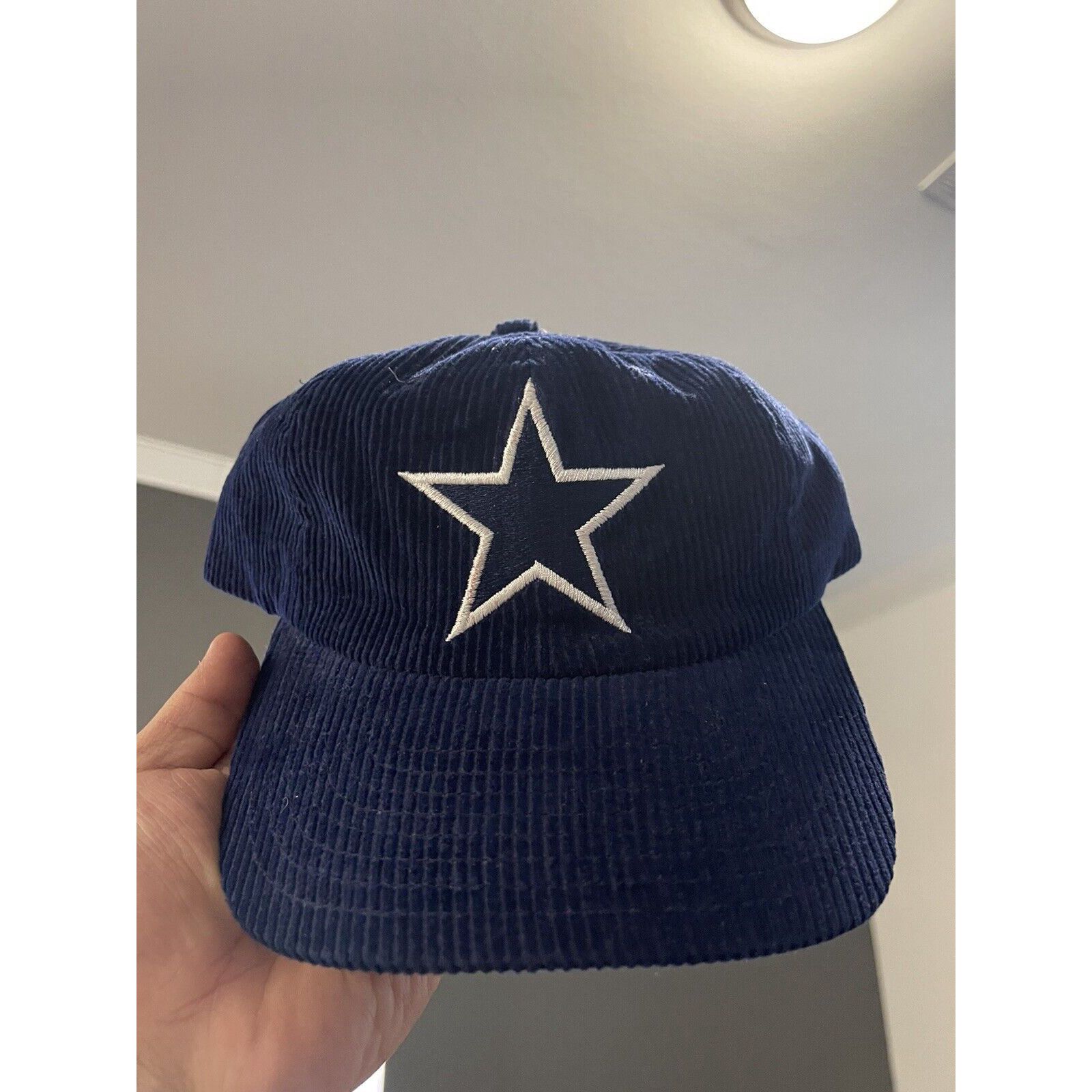 1980's Vintage Dallas Cowboys Corduroy Hat Cap Strapback NFL *RARE*