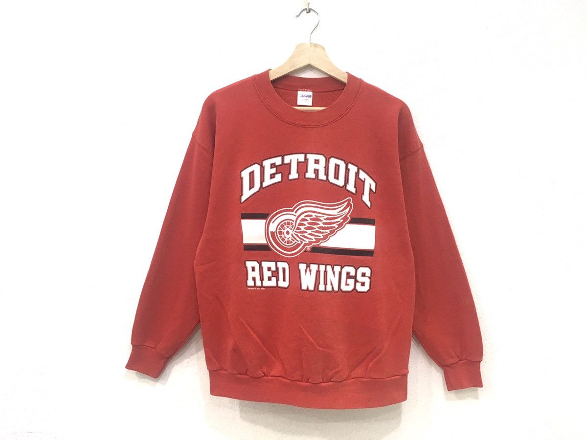 NHL × Vintage Vintage DETROIT RED WING 1988 sweatshirt Size US L / EU 52-54 / 3 - 1 Thumbnail
