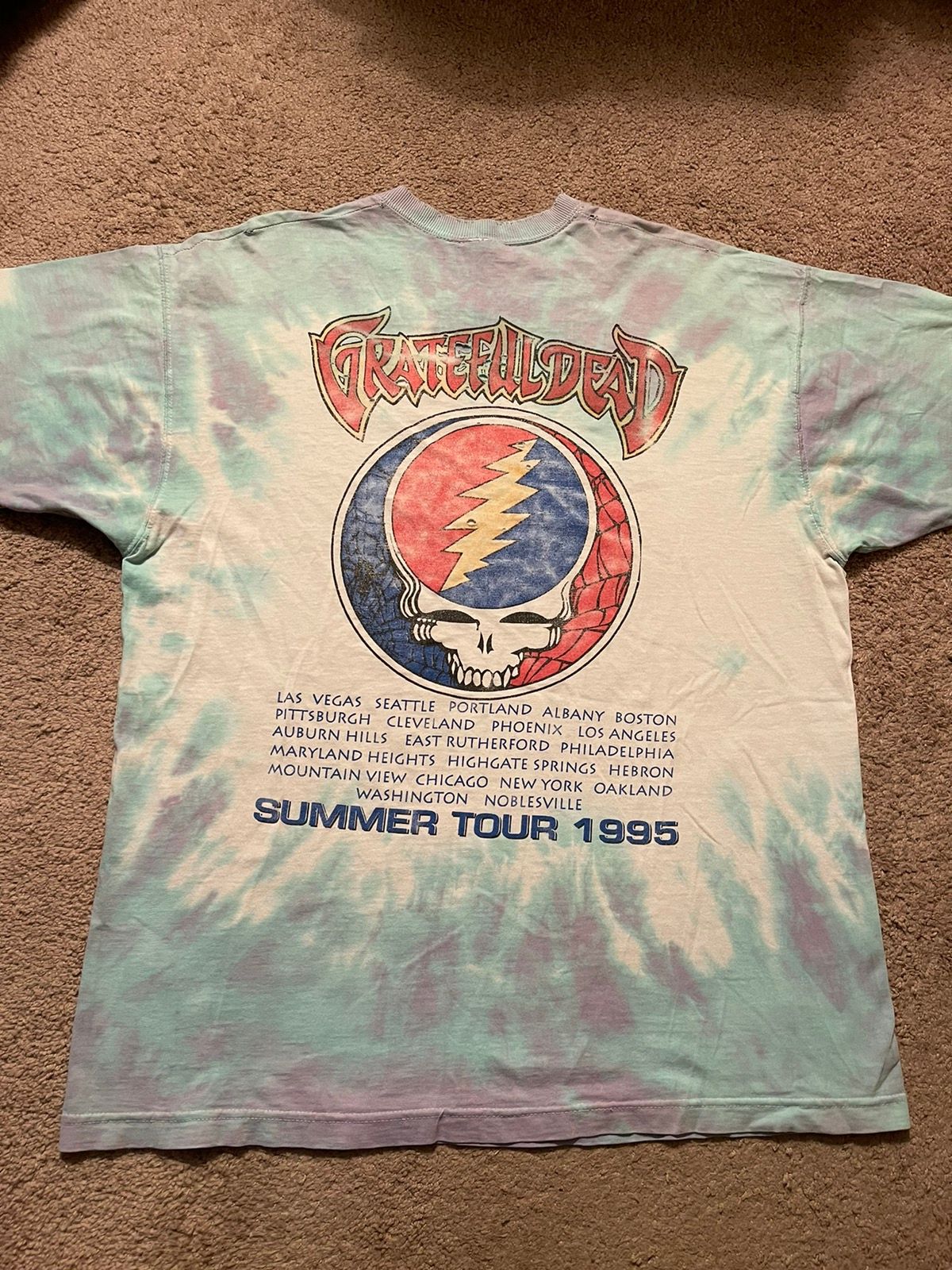 Vintage Vintage Grateful Dead Jester 1995 Summer Shirt XL Tour Jerry Size US XL / EU 56 / 4 - 3 Thumbnail