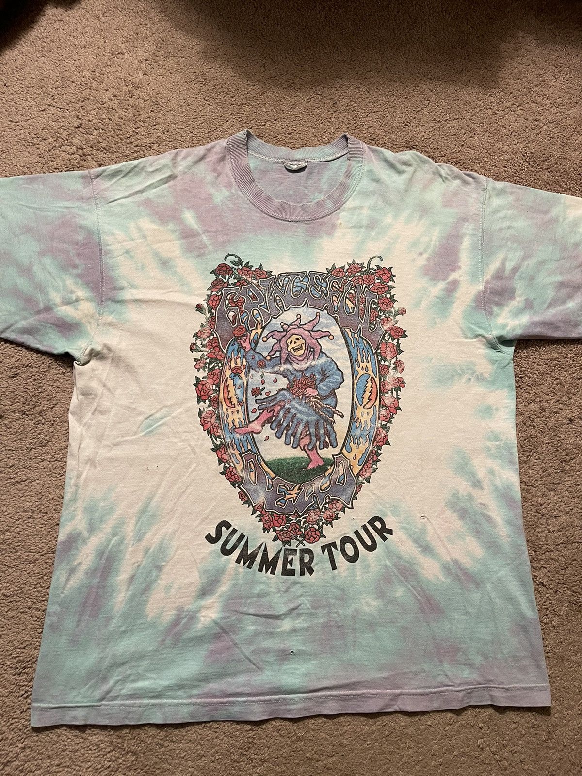 Vintage Vintage Grateful Dead Jester 1995 Summer Shirt XL Tour Jerry Size US XL / EU 56 / 4 - 7 Thumbnail