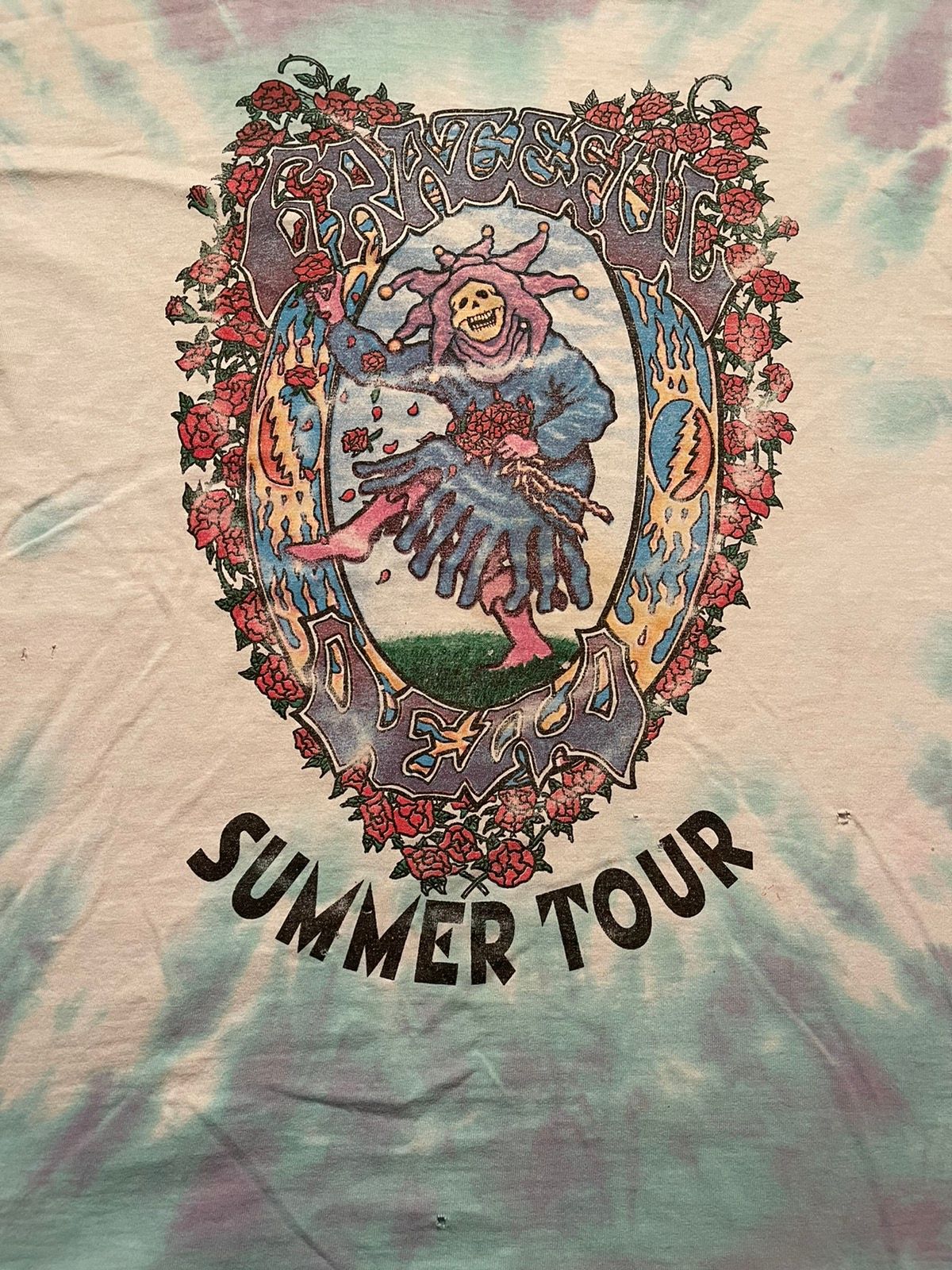 Vintage Vintage Grateful Dead Jester 1995 Summer Shirt XL Tour Jerry Size US XL / EU 56 / 4 - 8 Thumbnail
