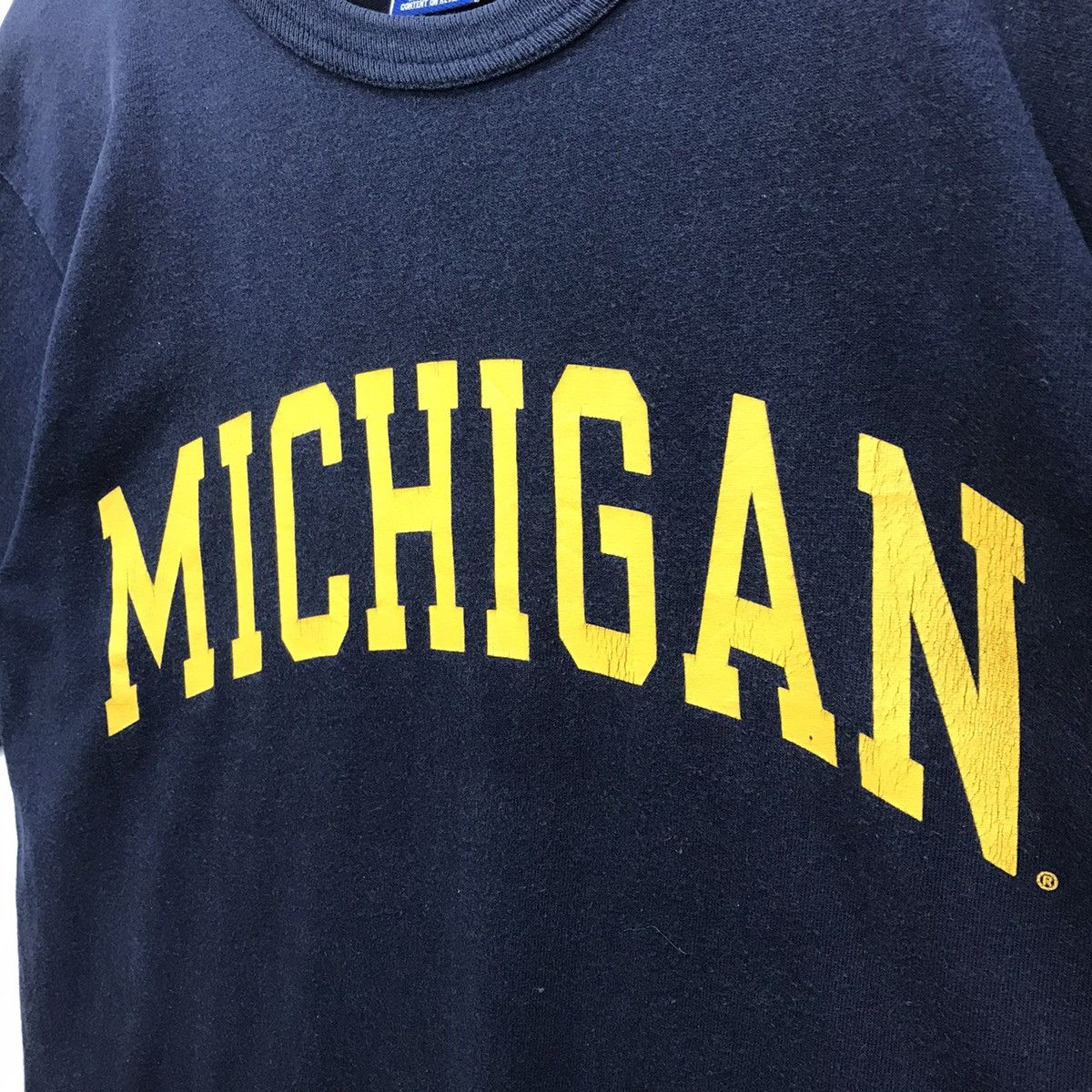 Champion × Vintage *Rare!! Vintage Champion University Michigan Spellout Tee Size US M / EU 48-50 / 2 - 8 Thumbnail
