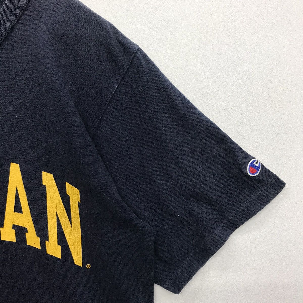 Champion × Vintage *Rare!! Vintage Champion University Michigan Spellout Tee Size US M / EU 48-50 / 2 - 4 Thumbnail