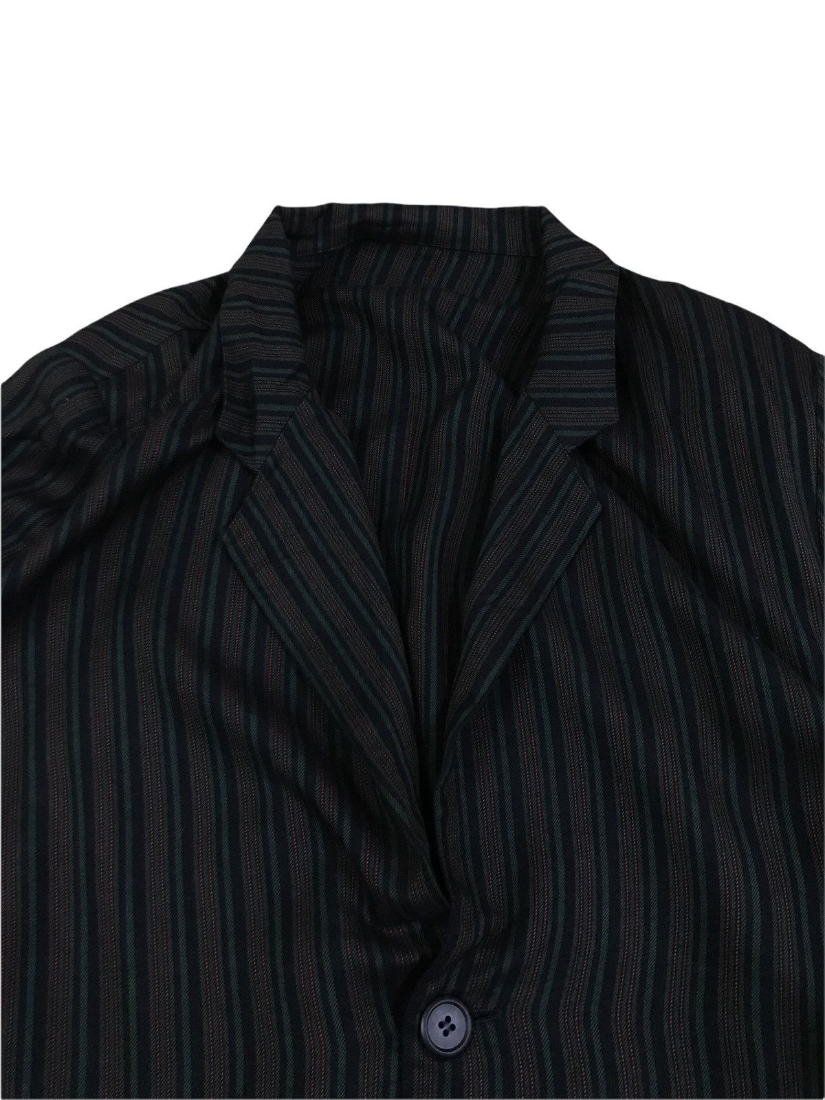 Japanese Brand Made in Japan A.T Atsuro Tayama Stripes Rayon Light Jacket Size US M / EU 48-50 / 2 - 3 Thumbnail