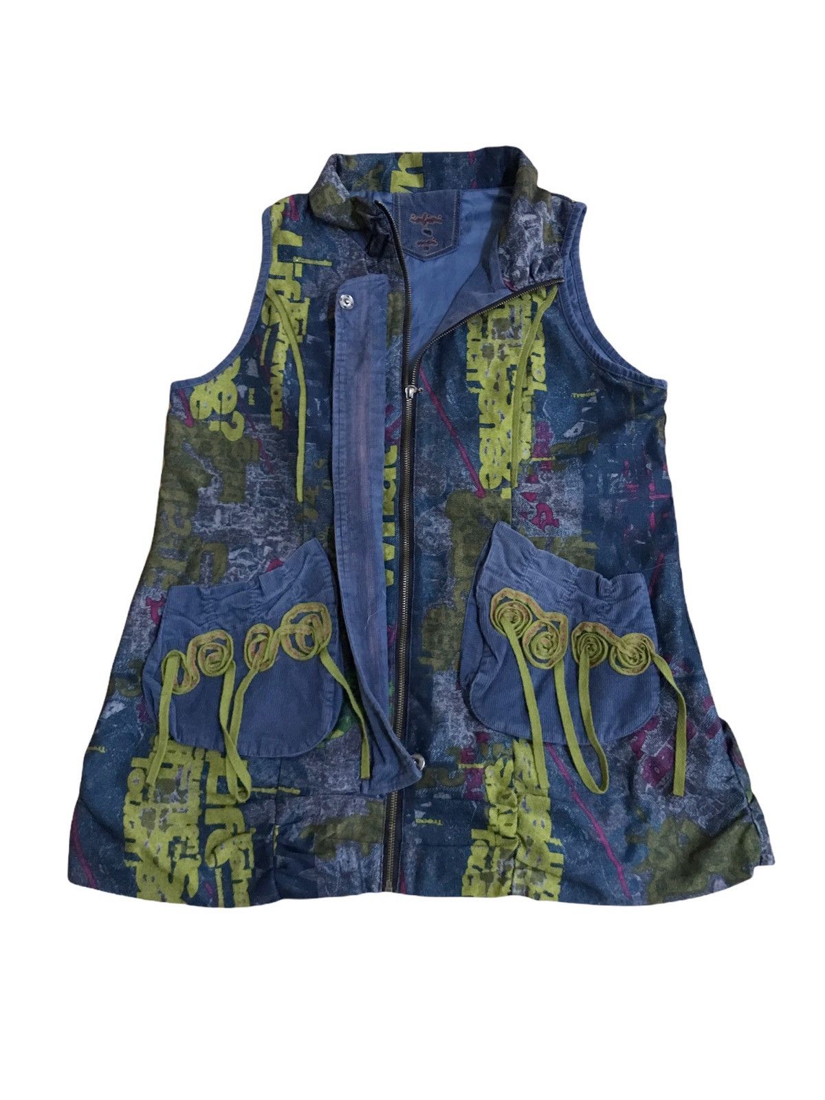 Japanese Brand Vintage Japanese Brand Multicolour Vest Kapital Style Size US M / EU 48-50 / 2 - 2 Thumbnail