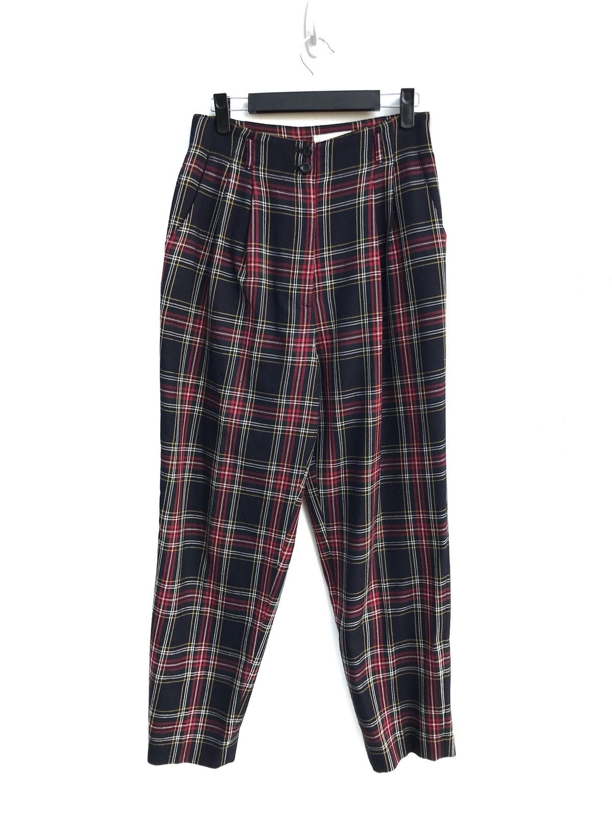 Japanese Brand Vintage Japanese Brand Lantana Wool Tartan Checked.Pants Size US 26 / EU 42 - 3 Thumbnail