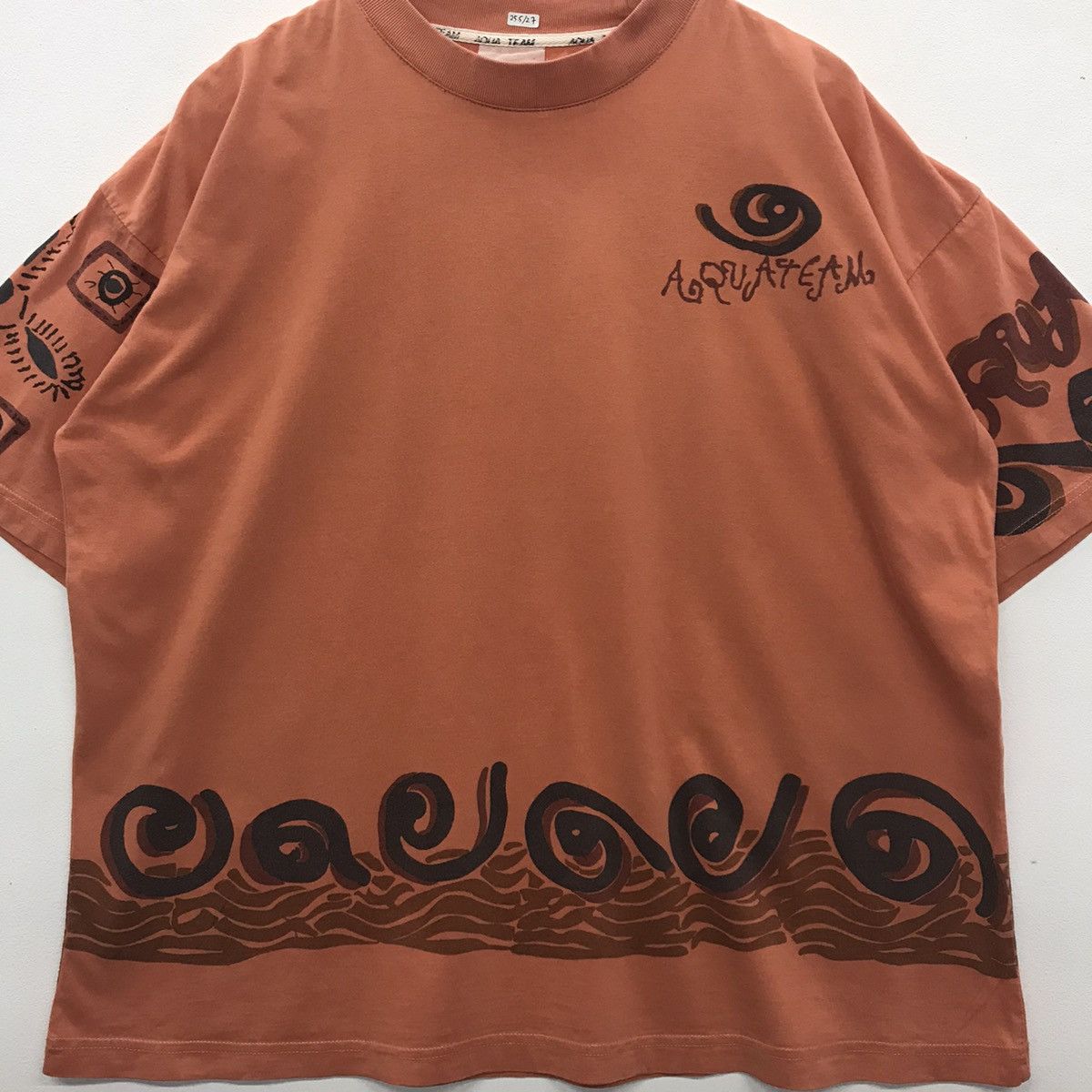 Vintage Vintage 90s Aqua Team Surfing Tee Size US XXL / EU 58 / 5 - 3 Thumbnail