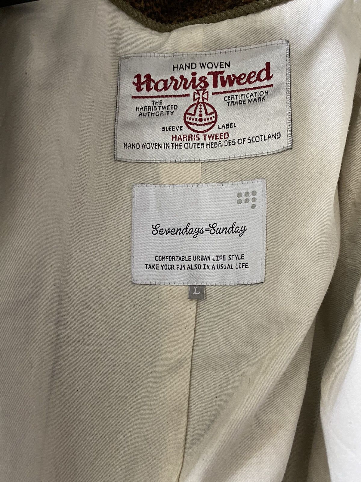 Harris Tweed Harris Tweed x Sevenday Sunday Jacket Size US L / EU 52-54 / 3 - 15 Thumbnail