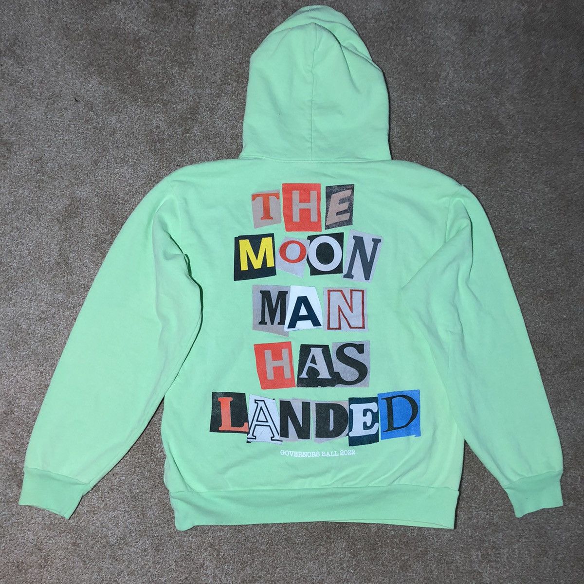 Band Tees × Kid Cudi × Rap Tees KID CUDI THE MOON MAN HAS LANDED HOODIE GOVERNORS BALL 2022 Size US M / EU 48-50 / 2 - 6 Thumbnail