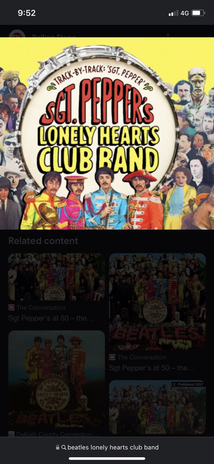 Japanese Brand Lonely Hearts. Club Band. Peppers Beatles 1967 Album Size US M / EU 48-50 / 2 - 7 Thumbnail