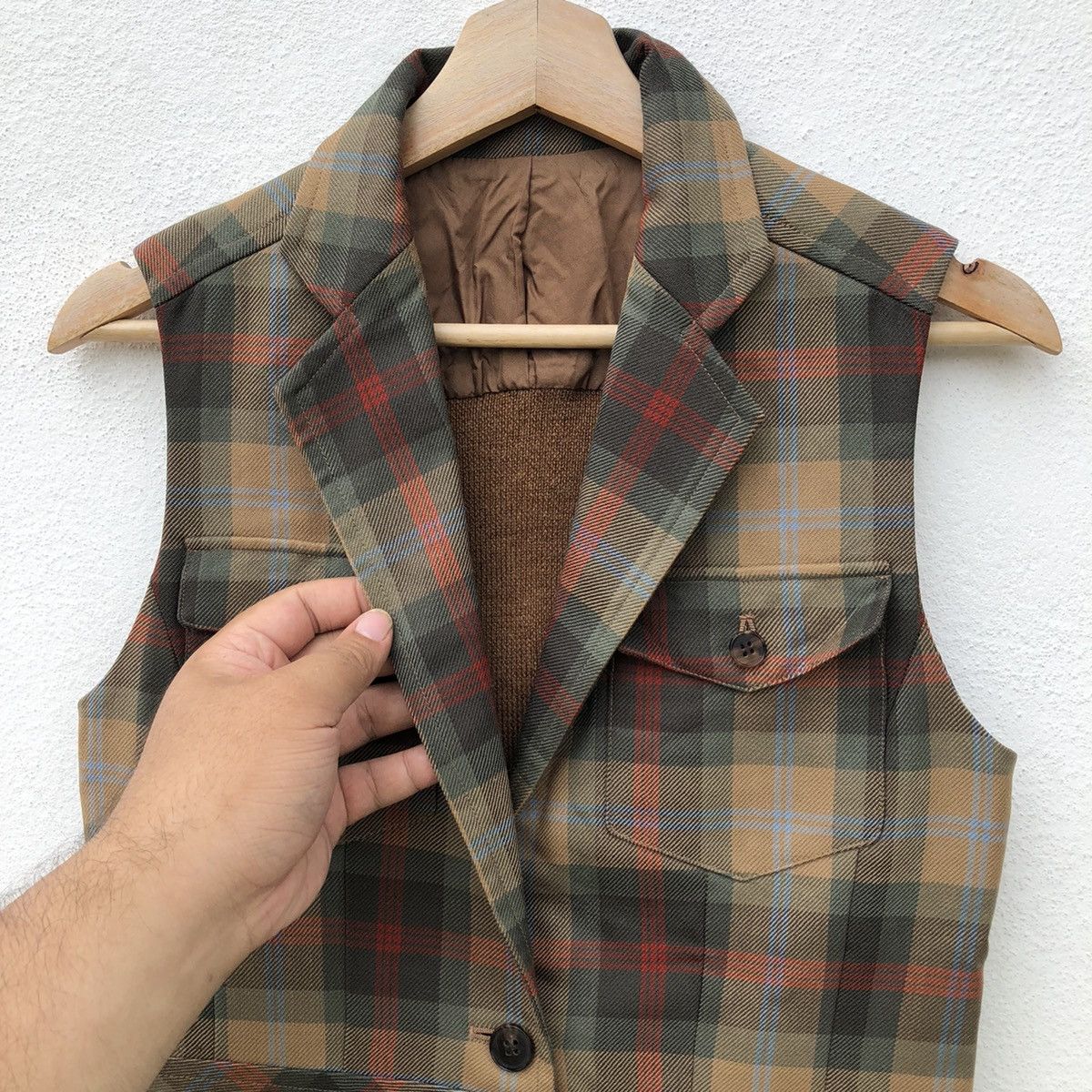 Japanese Brand KEITA MARUYAMA TOKYO PARIS VEST TARTAN DESIGN Size US M / EU 48-50 / 2 - 5 Thumbnail