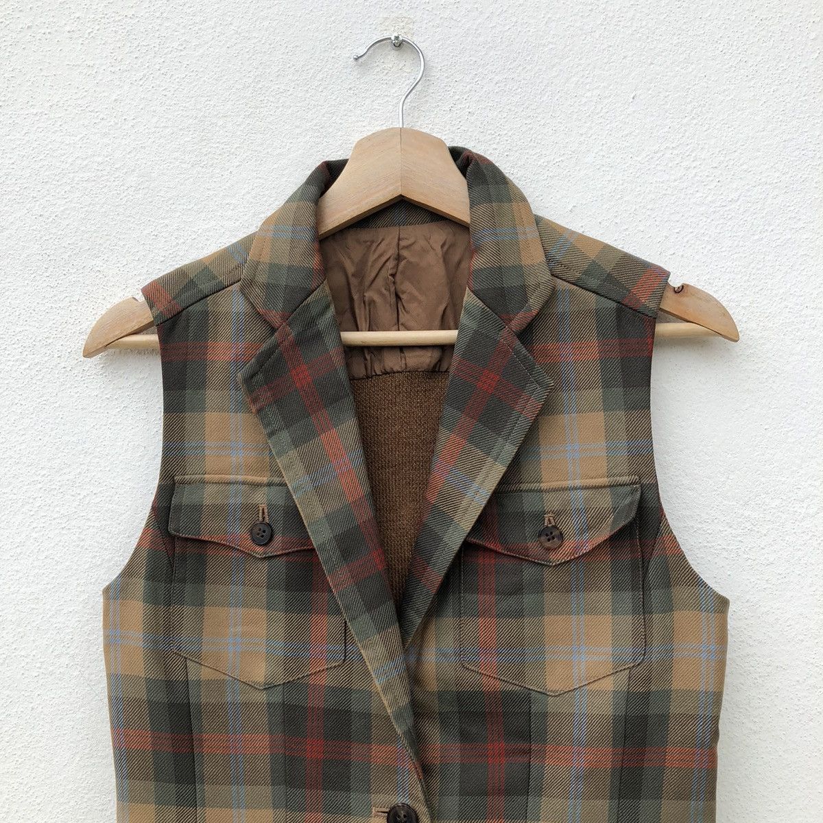 Japanese Brand KEITA MARUYAMA TOKYO PARIS VEST TARTAN DESIGN Size US M / EU 48-50 / 2 - 3 Thumbnail