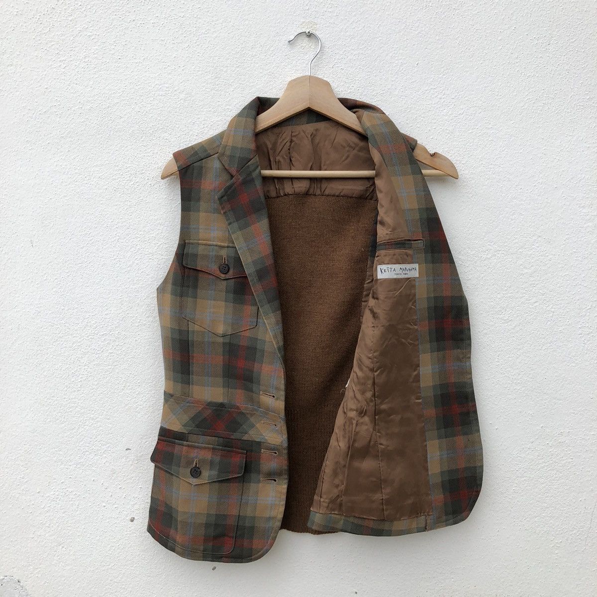 Japanese Brand KEITA MARUYAMA TOKYO PARIS VEST TARTAN DESIGN Size US M / EU 48-50 / 2 - 9 Thumbnail