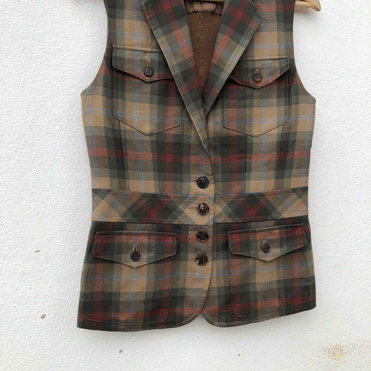 Japanese Brand KEITA MARUYAMA TOKYO PARIS VEST TARTAN DESIGN Size US M / EU 48-50 / 2 - 4 Thumbnail