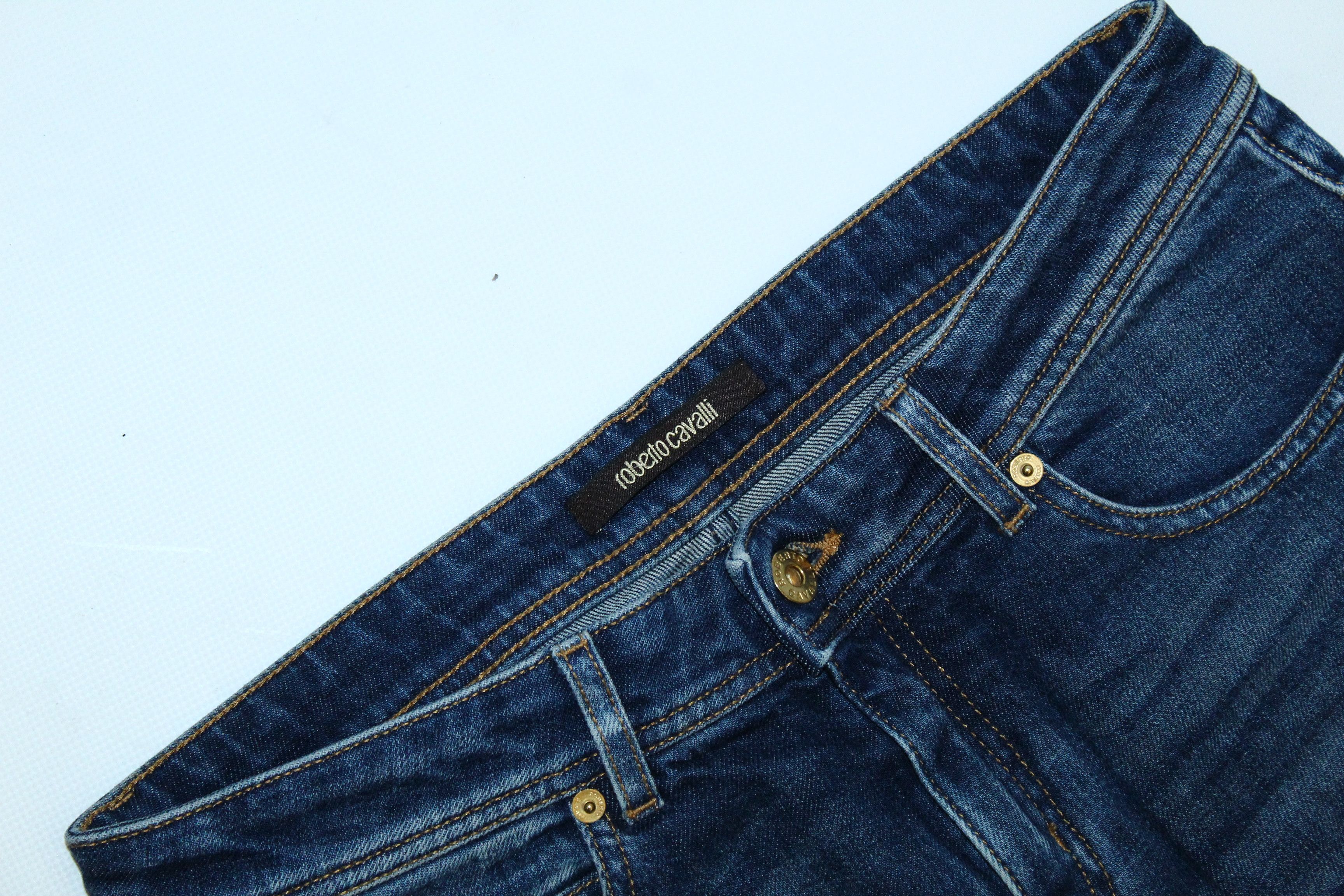 Just Cavalli Roberto Cavalli Light Wash Faded Denim Tapered Jeans Size US 30 / EU 46 - 5 Thumbnail