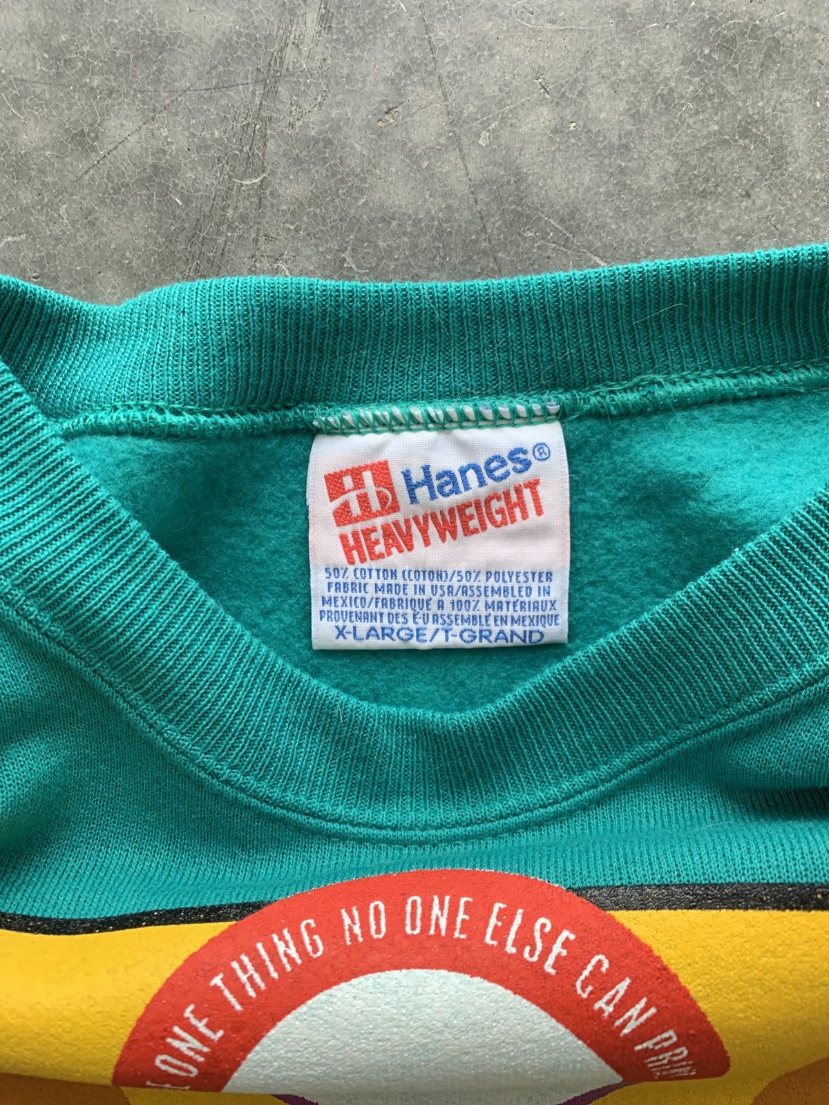 Hanes × Vintage Crazy Vintage 90s Hanes Promo Sweatshirt Size US XL / EU 56 / 4 - 3 Thumbnail