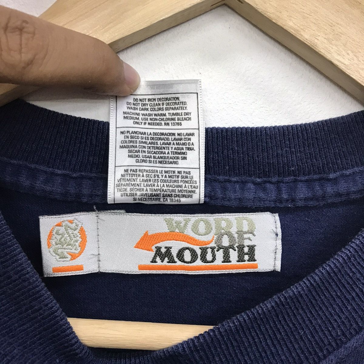 Designer × Vintage Vintage Word of Mouth art designer FOTL Men T-shirt Size US L / EU 52-54 / 3 - 12 Thumbnail