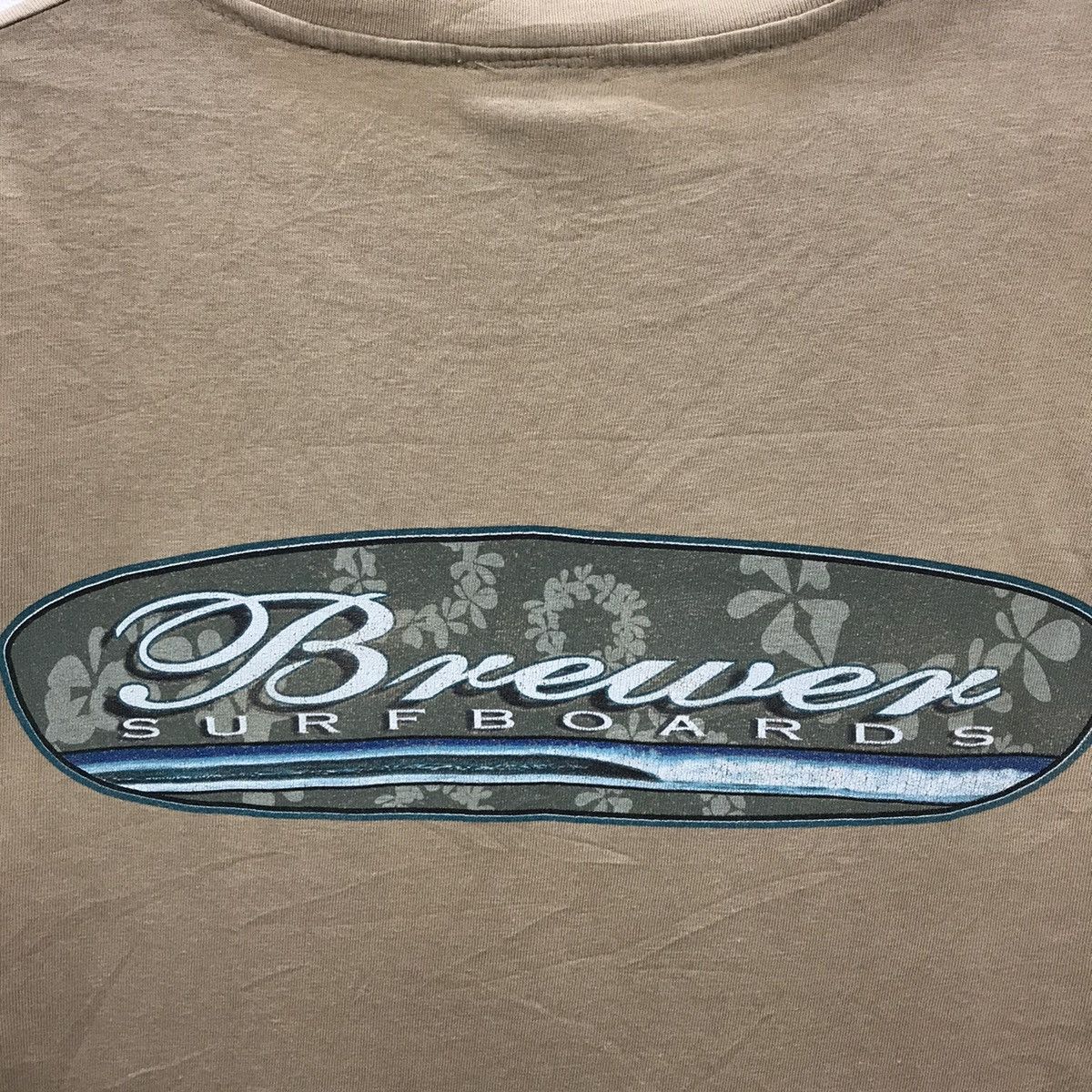 Vintage Rare!! Vintage Brewer Surfboards Spellout Tee Size US M / EU 48-50 / 2 - 11 Thumbnail
