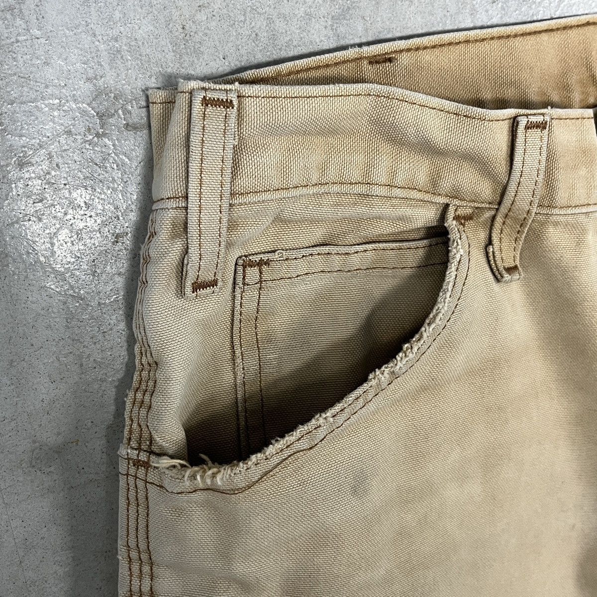 Carhartt × Dickies × Vintage Vintage Faded Double Knee Pants Size US 32 / EU 48 - 4 Thumbnail