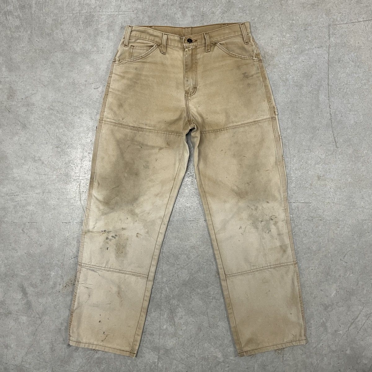 Carhartt × Dickies × Vintage Vintage Faded Double Knee Pants Size US 32 / EU 48 - 1 Thumbnail