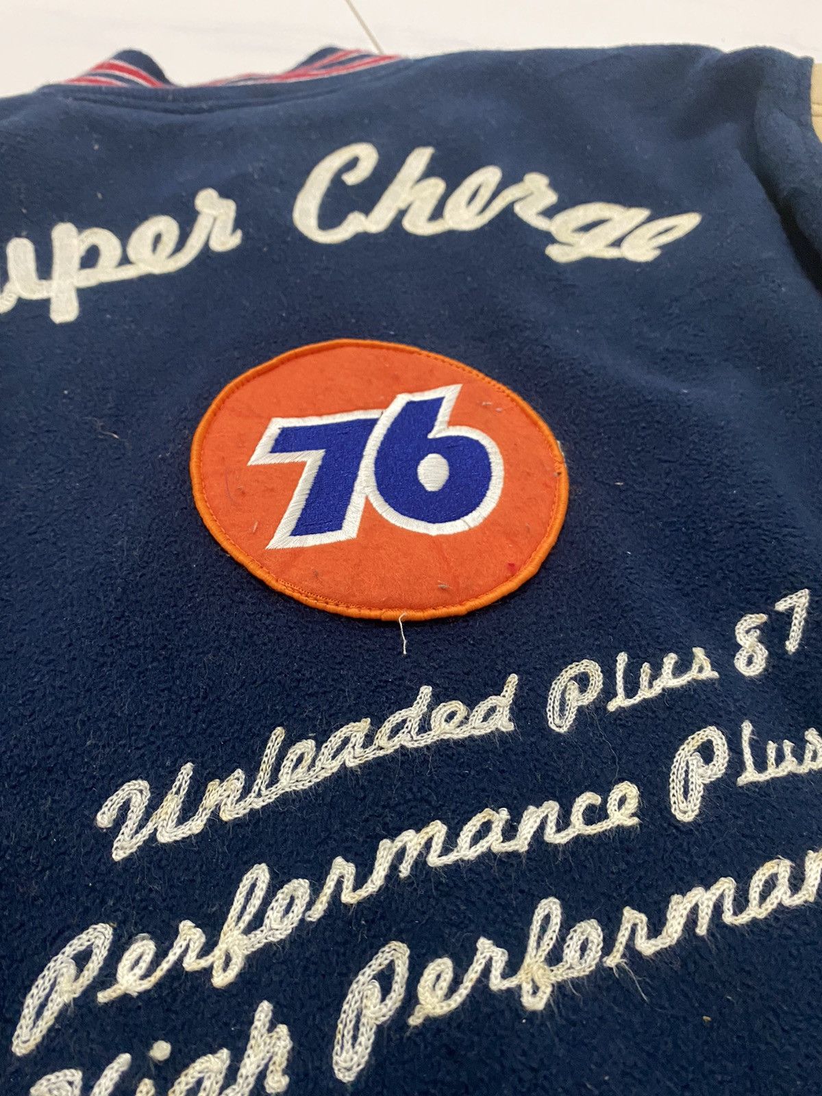 Other VTG 76 Lubricants Wool Varsity Jacket Size US L / EU 52-54 / 3 - 4 Thumbnail