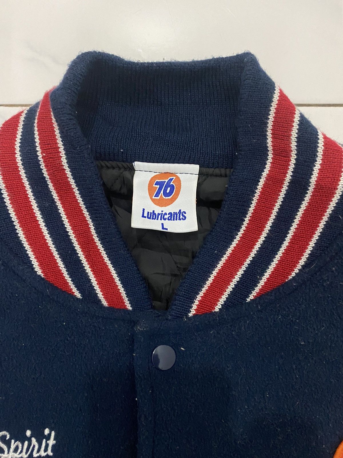 Other VTG 76 Lubricants Wool Varsity Jacket Size US L / EU 52-54 / 3 - 10 Thumbnail