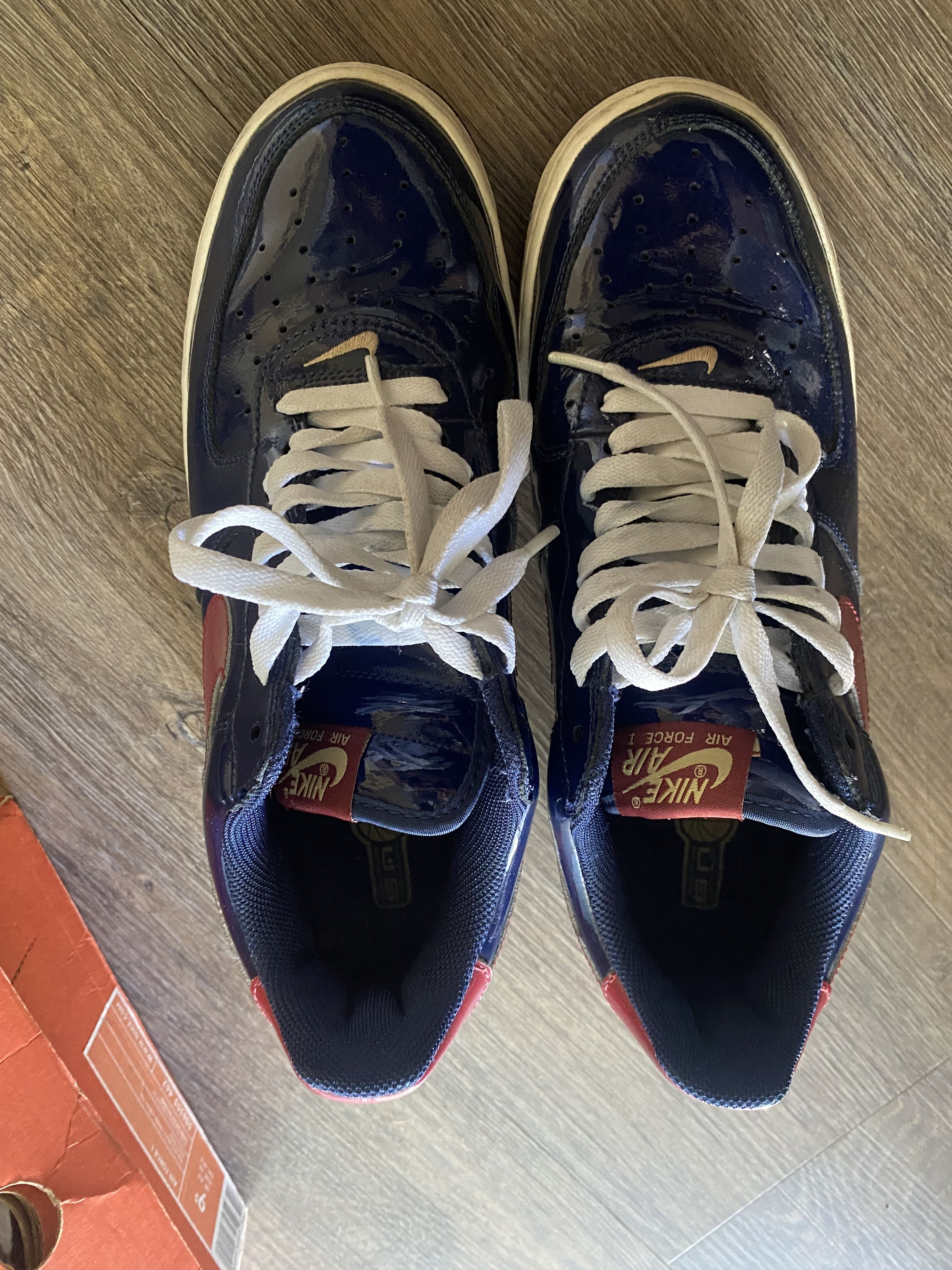 Nike Nike Air Force 1 Patent USA vs Europe Hoops Size US 9.5 / EU 42-43 - 5 Thumbnail