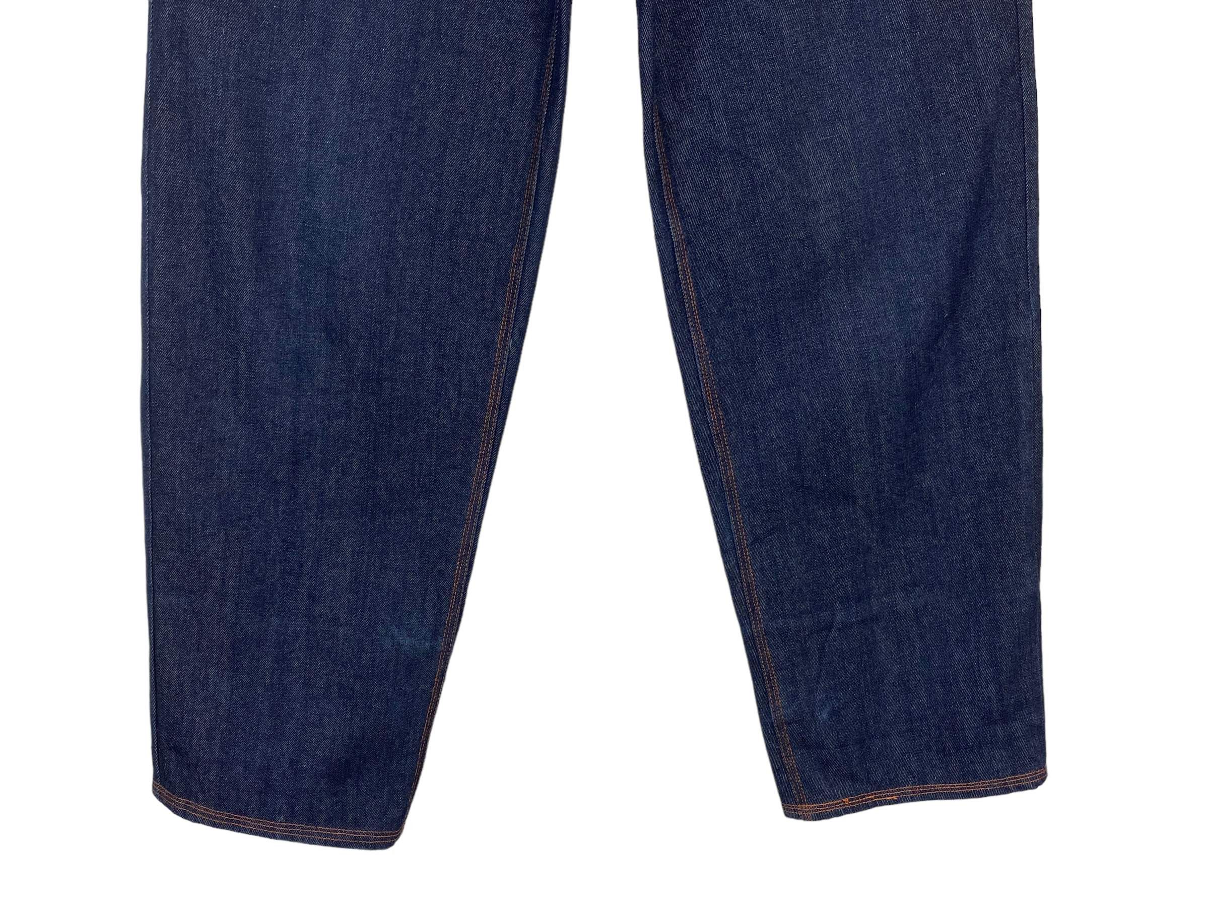 Japanese Brand Octopus Army Baggy Jeans – Hickory Stripe Money Print Size US 34 / EU 50 - 6 Thumbnail