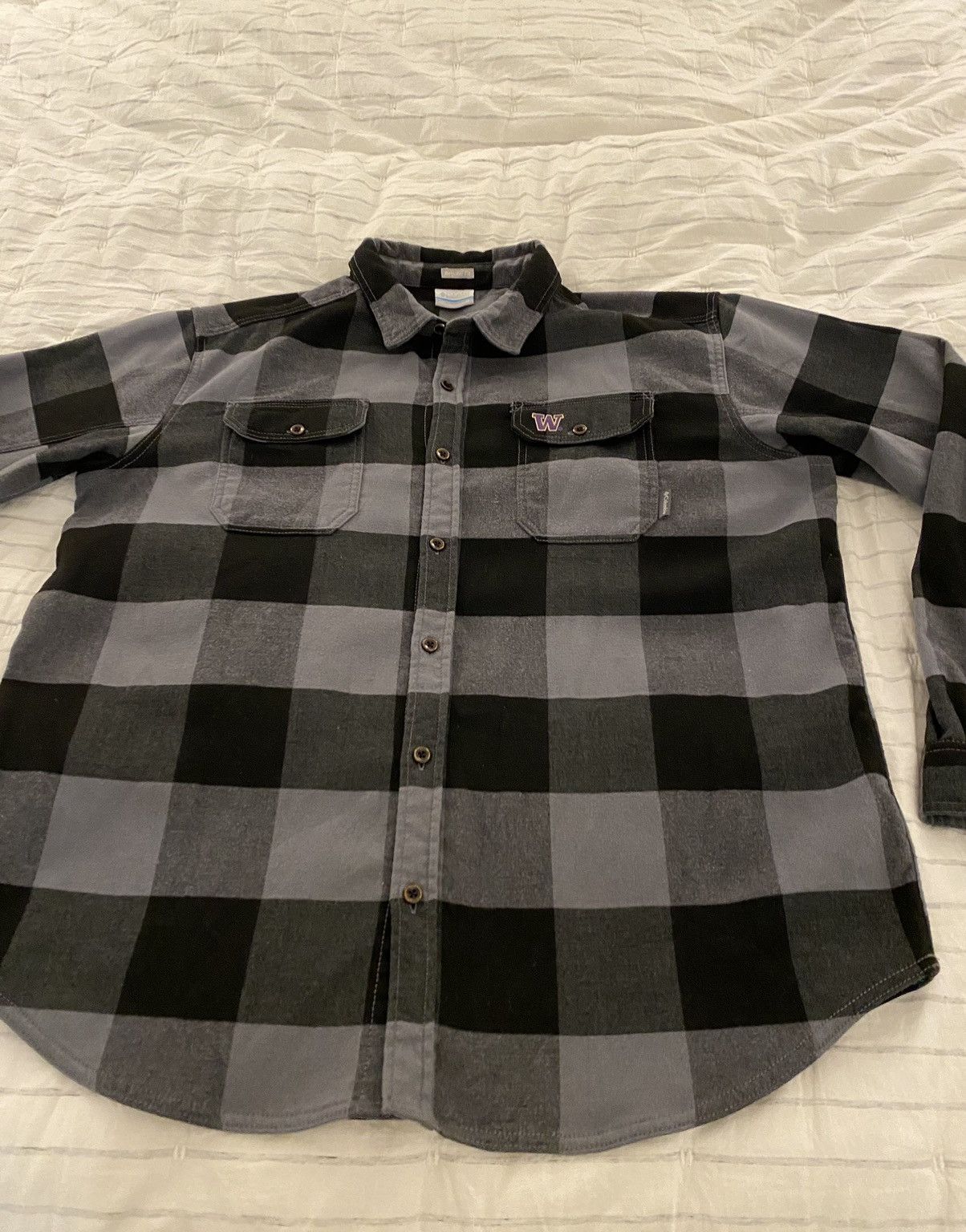 Columbia Columbia U of Washington Check Flannel Shirt XL Size US XL / EU 56 / 4 - 4 Thumbnail
