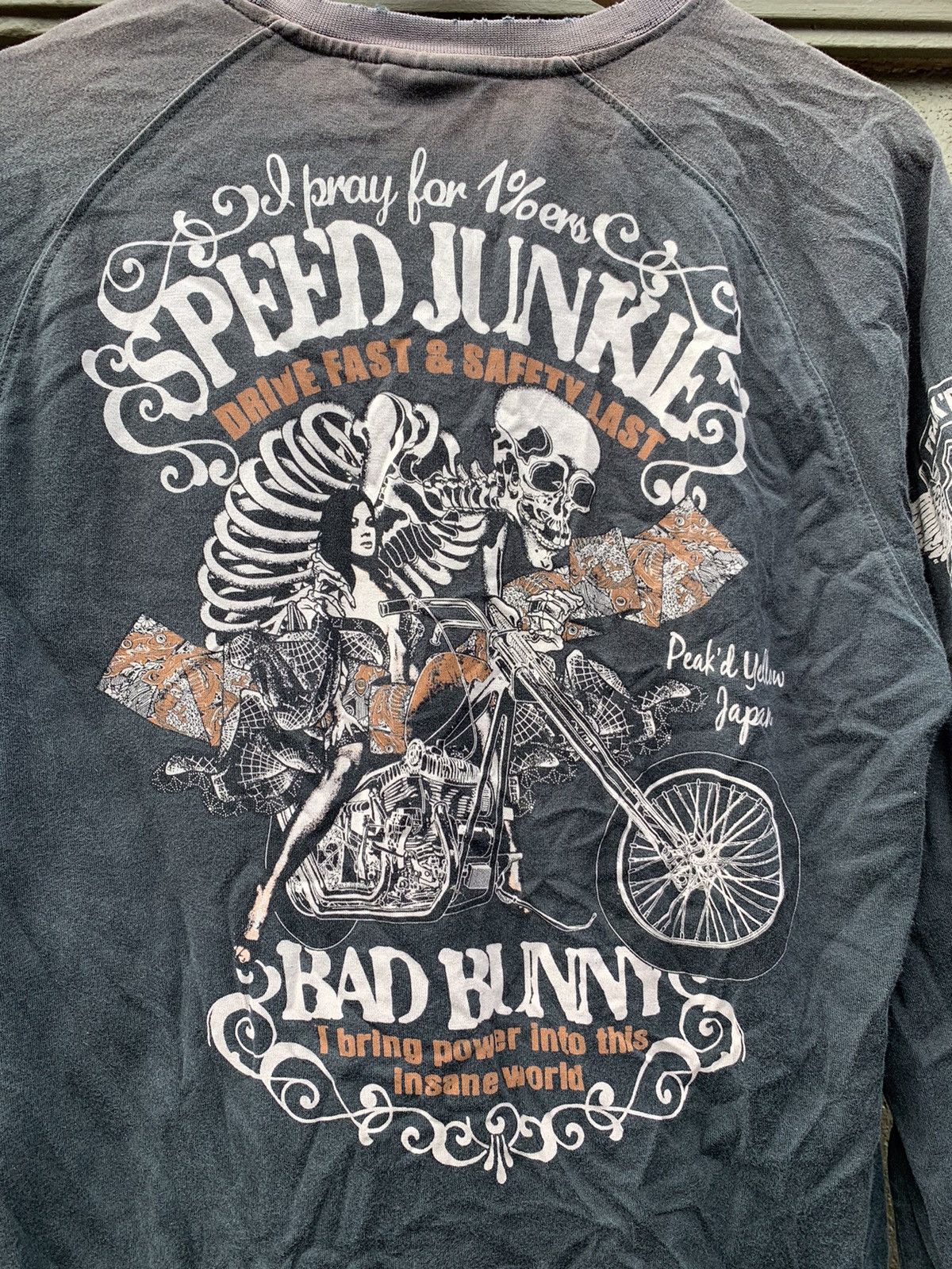 Japanese Brand × Vintage Sunfaded Distresses Japan Bad Bunny Sexy Woman Motocycle Size US M / EU 48-50 / 2 - 2 Thumbnail