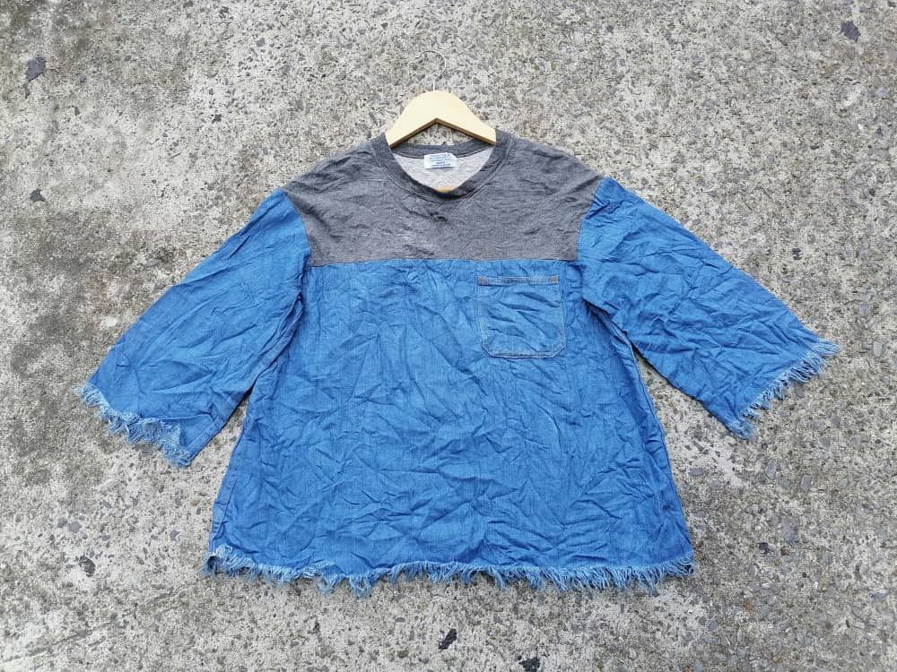 CABANE de ZUCCa Cabane De Zucca Womenwear Denim Shirt Size ONE SIZE - 4 Thumbnail