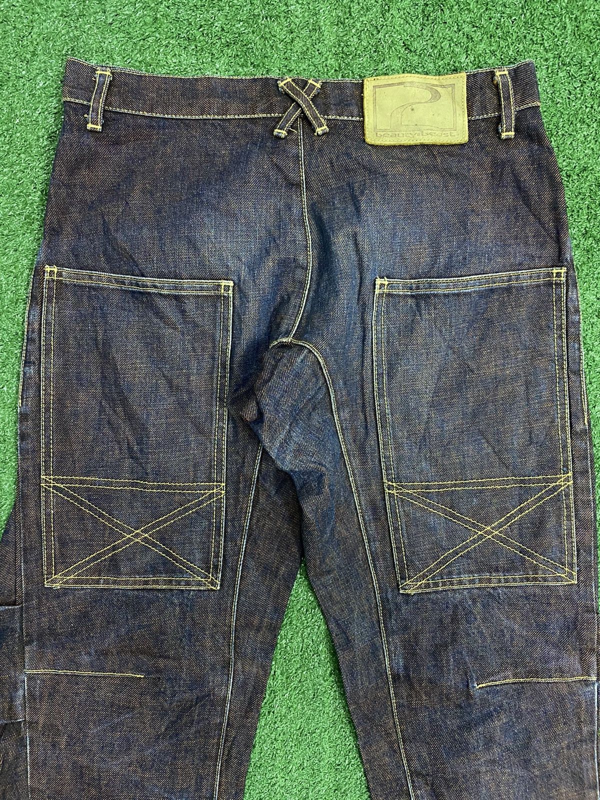 20471120 × Beauty Beast × Japanese Brand Beauty Beast Denim Rare Colour Purple Velvet Size US 31 - 3 Thumbnail