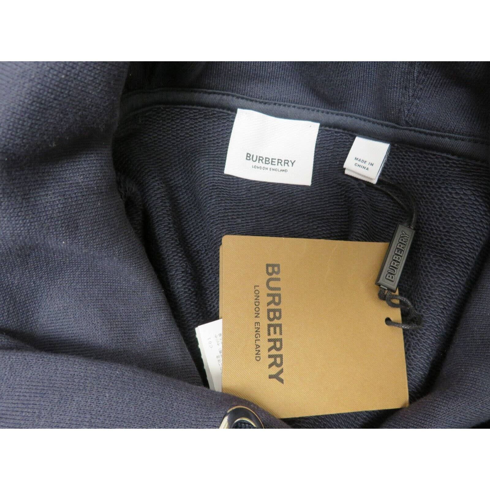 Burberry $820 ALBIAN NAVY BLUE COTTON WHITE TB LOGO PULLOVER HOODIE M Size US M / EU 48-50 / 2 - 10 Thumbnail