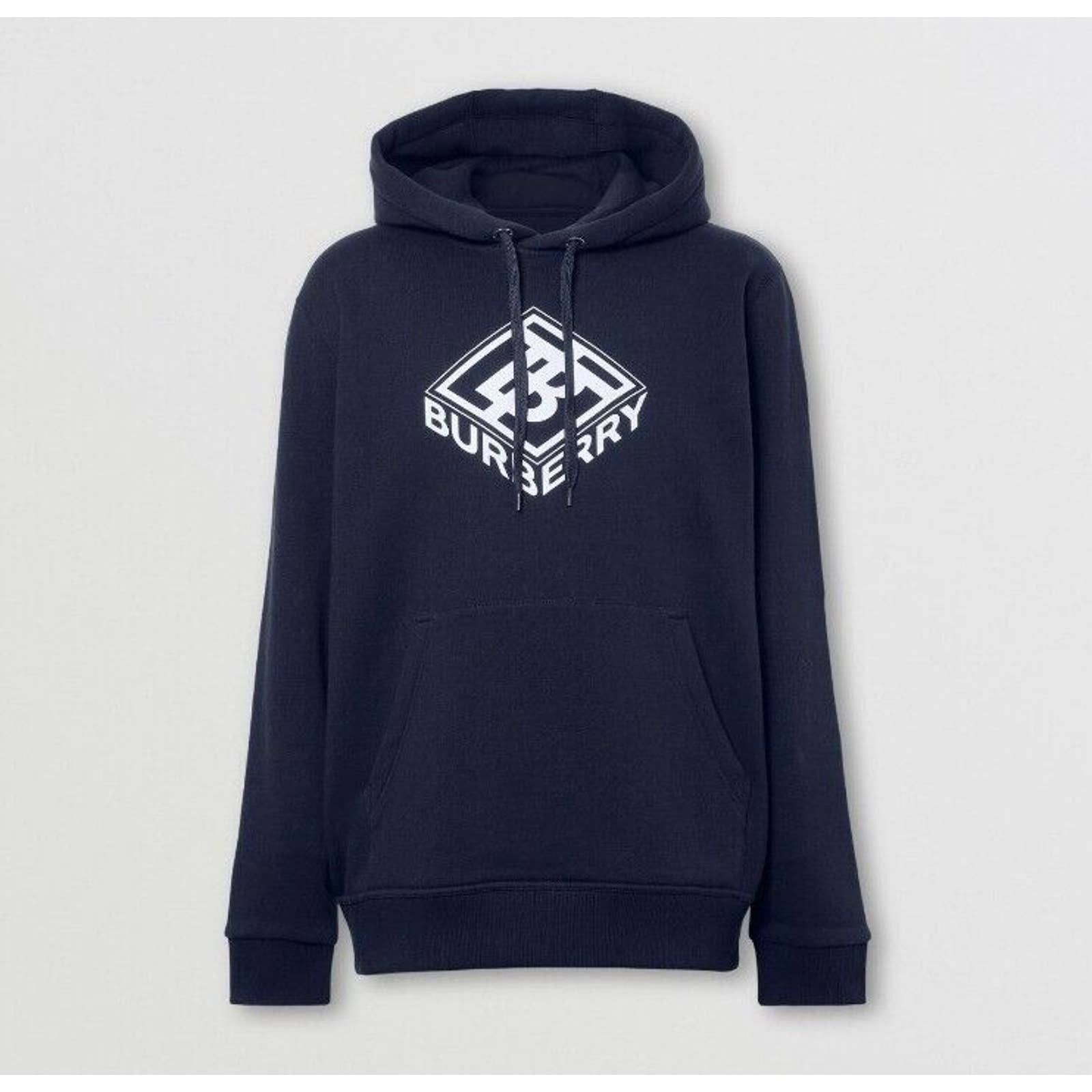 Burberry $820 ALBIAN NAVY BLUE COTTON WHITE TB LOGO PULLOVER HOODIE M Size US M / EU 48-50 / 2 - 1 Thumbnail