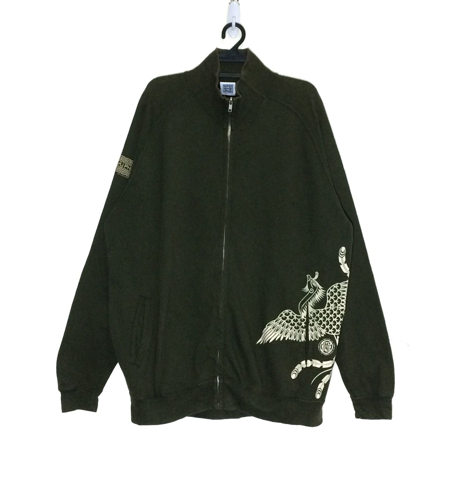Japanese Brand Sukajan Peacock Phoenix By Ryu-kyu Zipper Jacket Size US L / EU 52-54 / 3 - 1 Thumbnail