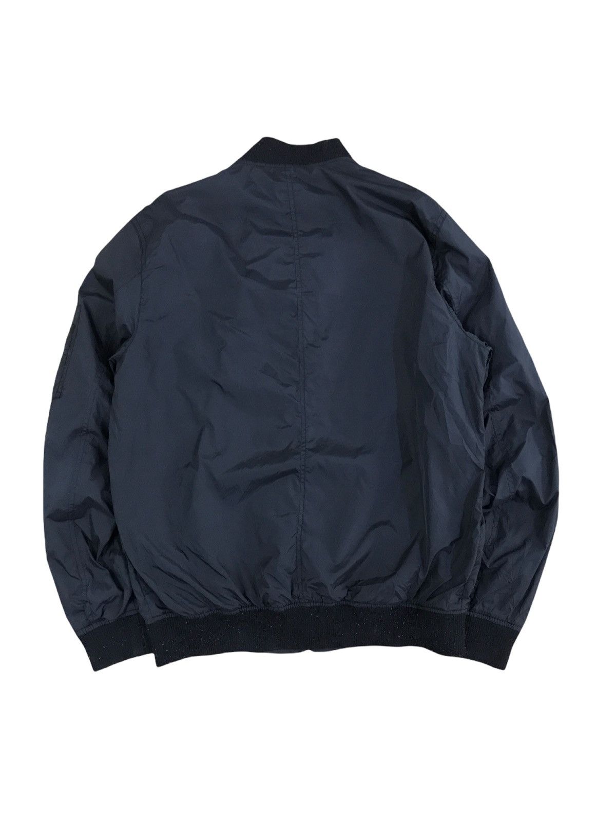 H&M H&M Black Nylon Bomber Jacket MA-1 Style Size US M / EU 48-50 / 2 - 2 Thumbnail