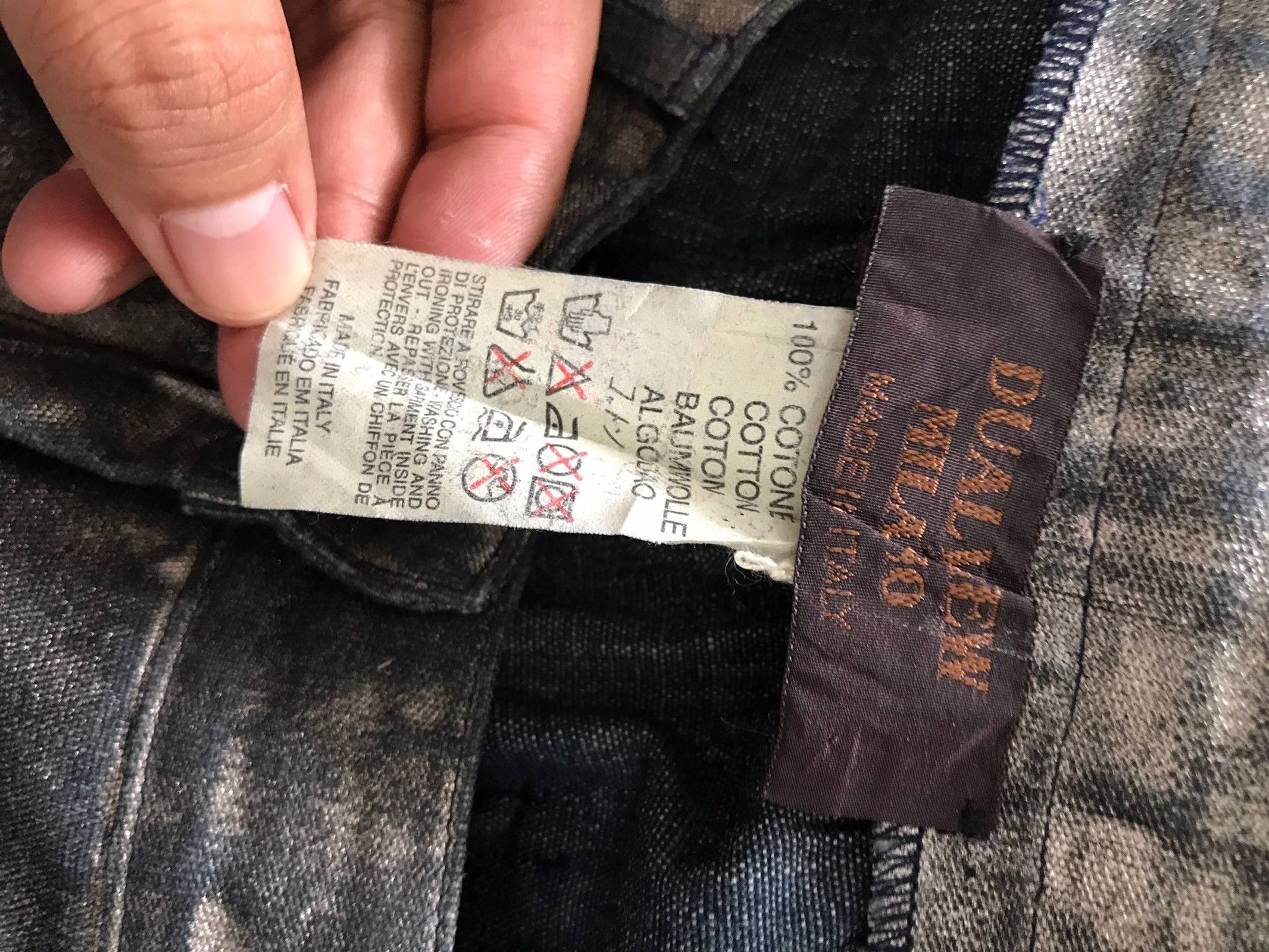 Other Dualview Milano NWT Coated Spray Distressed Jeans Size US 26 / EU 42 - 6 Thumbnail