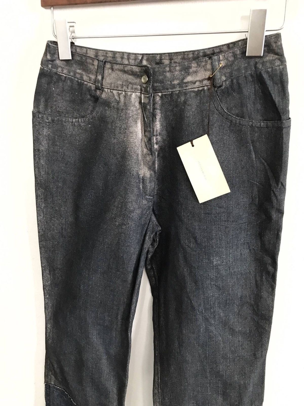 Other Dualview Milano NWT Coated Spray Distressed Jeans Size US 26 / EU 42 - 3 Thumbnail