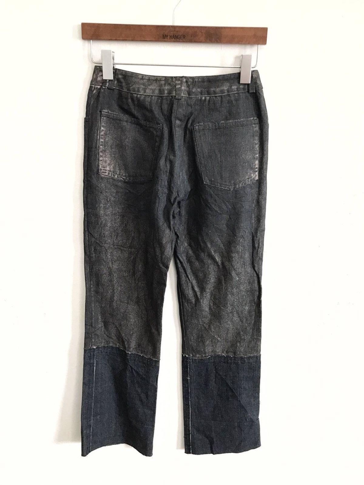 Other Dualview Milano NWT Coated Spray Distressed Jeans Size US 26 / EU 42 - 2 Thumbnail