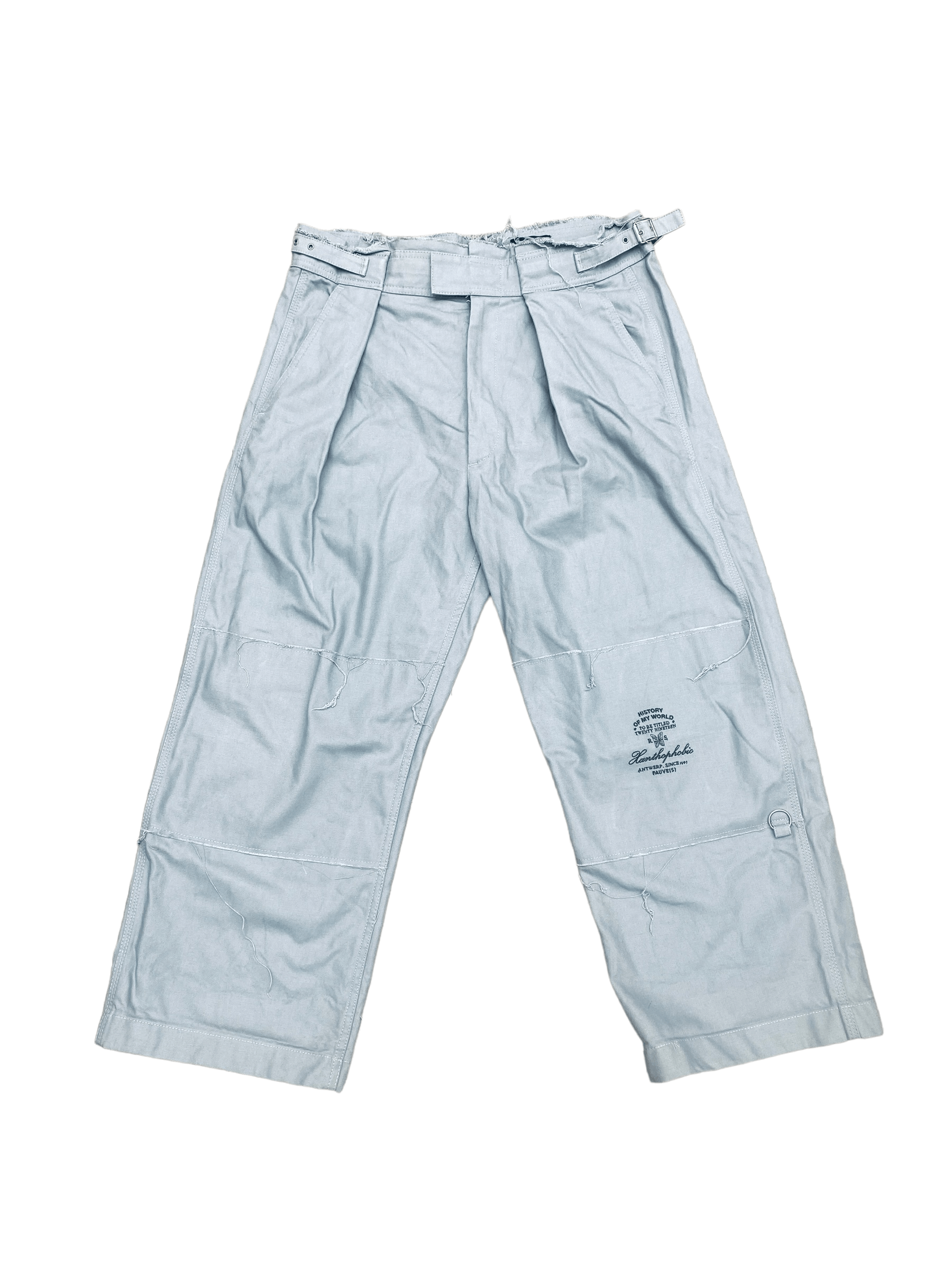 image of Raf Simons Aw19 / 2020 Wide Space Astronaut Pants in Grey, Men's (Size 32)