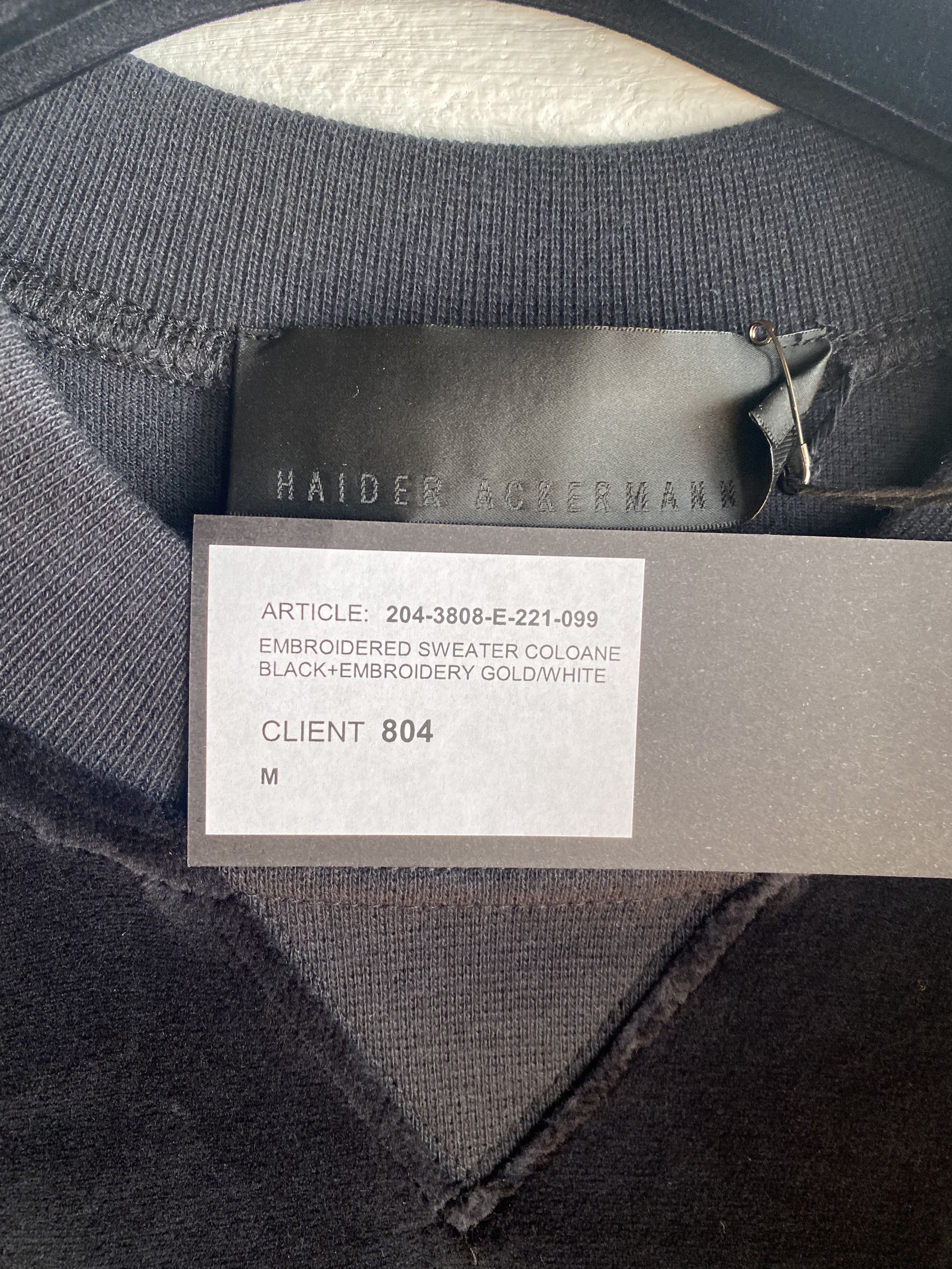 Haider Ackermann Haider Perfect Stranger Sweatshirt Size M Size US M / EU 48-50 / 2 - 4 Thumbnail
