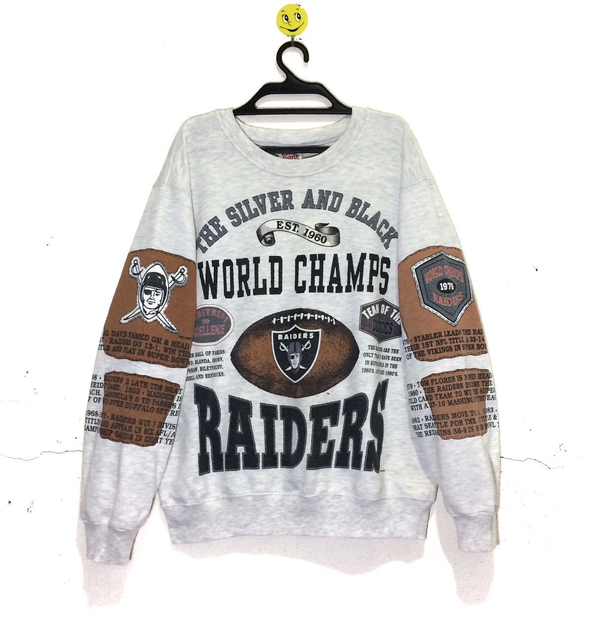 NFL RAIDERS All Players NFL World Champ 1976 Pullover Jumper US Size US L / EU 52-54 / 3 - 3 Thumbnail
