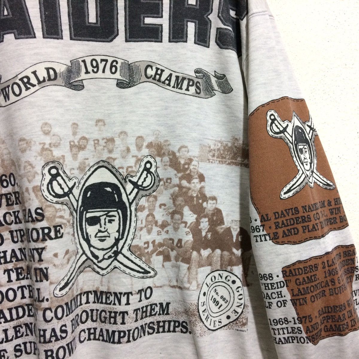 NFL RAIDERS All Players NFL World Champ 1976 Pullover Jumper US Size US L / EU 52-54 / 3 - 2 Thumbnail