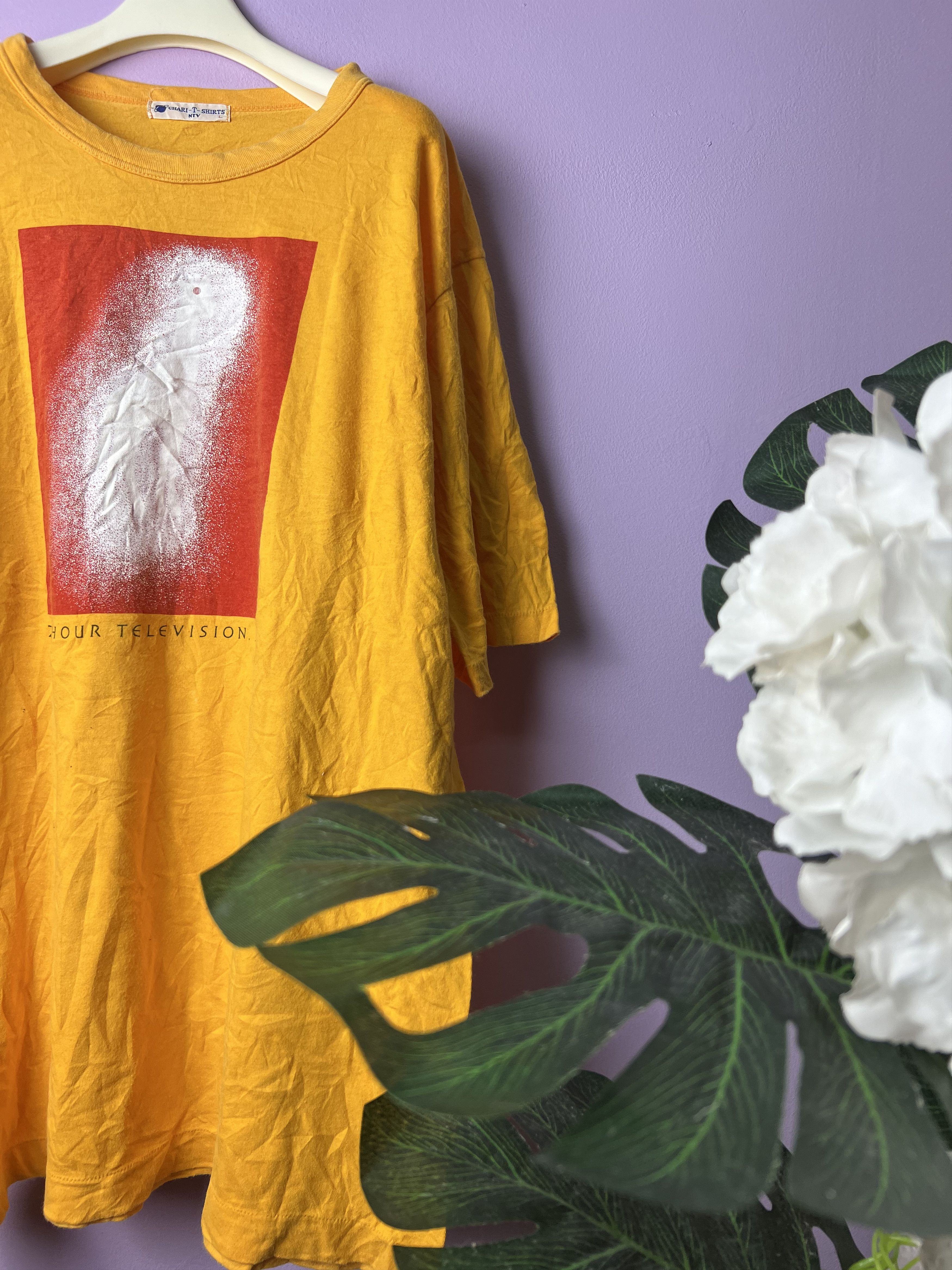 Japanese Brand 🔥Vintage Single Stitch Orange 24hr Television Tees Size US S / EU 44-46 / 1 - 3 Thumbnail