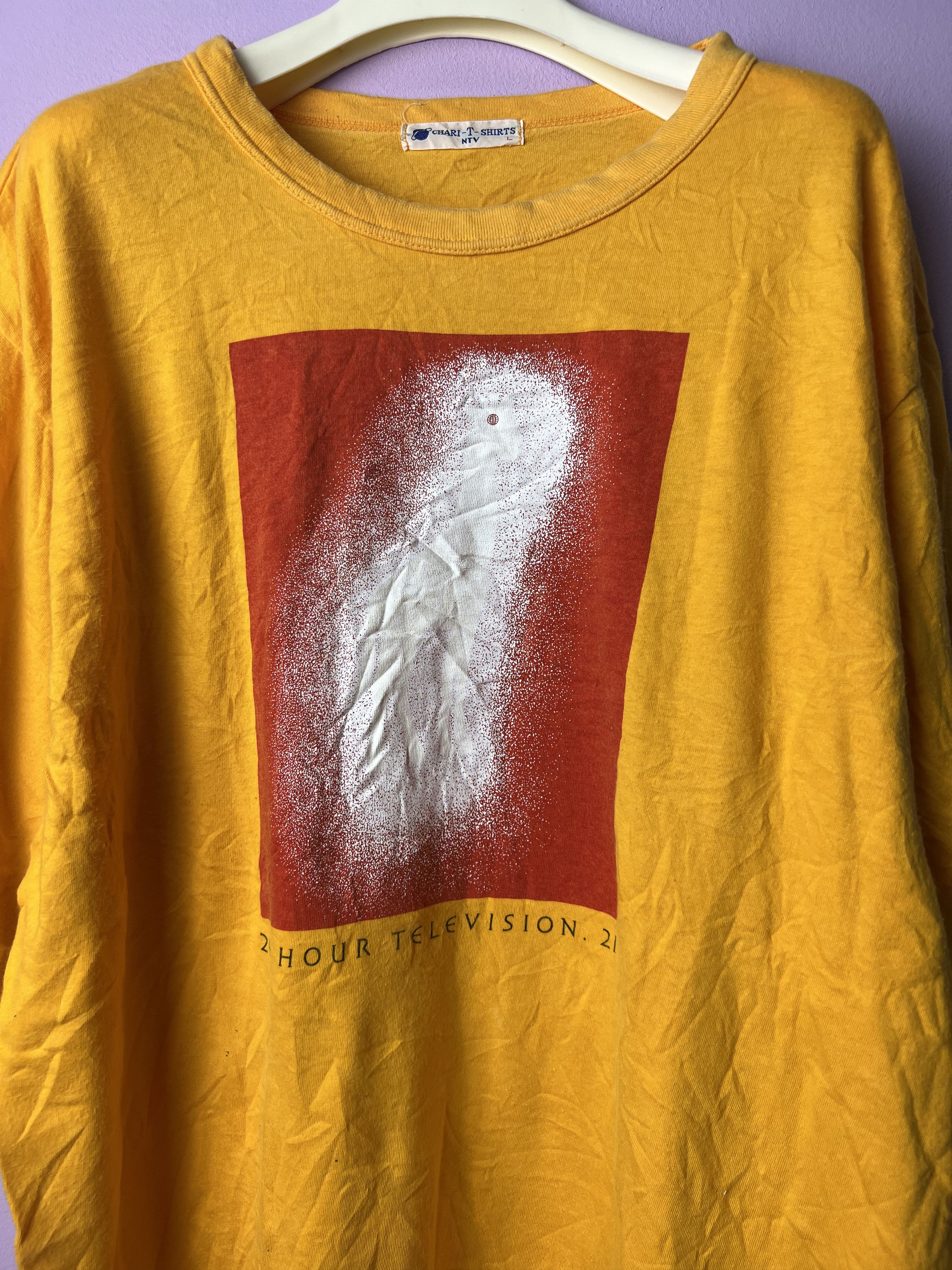 Japanese Brand 🔥Vintage Single Stitch Orange 24hr Television Tees Size US S / EU 44-46 / 1 - 10 Thumbnail